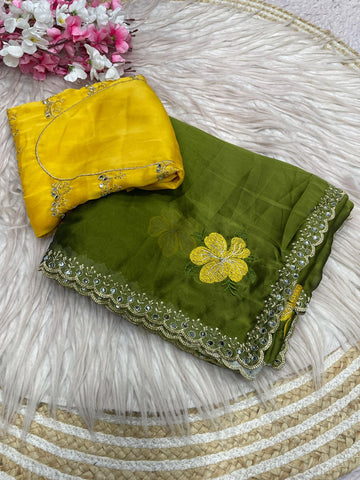 Rangoli Silk with Mirror & Embroidery Work
