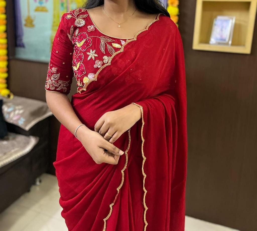 Chinnon Silk Designer Sarees