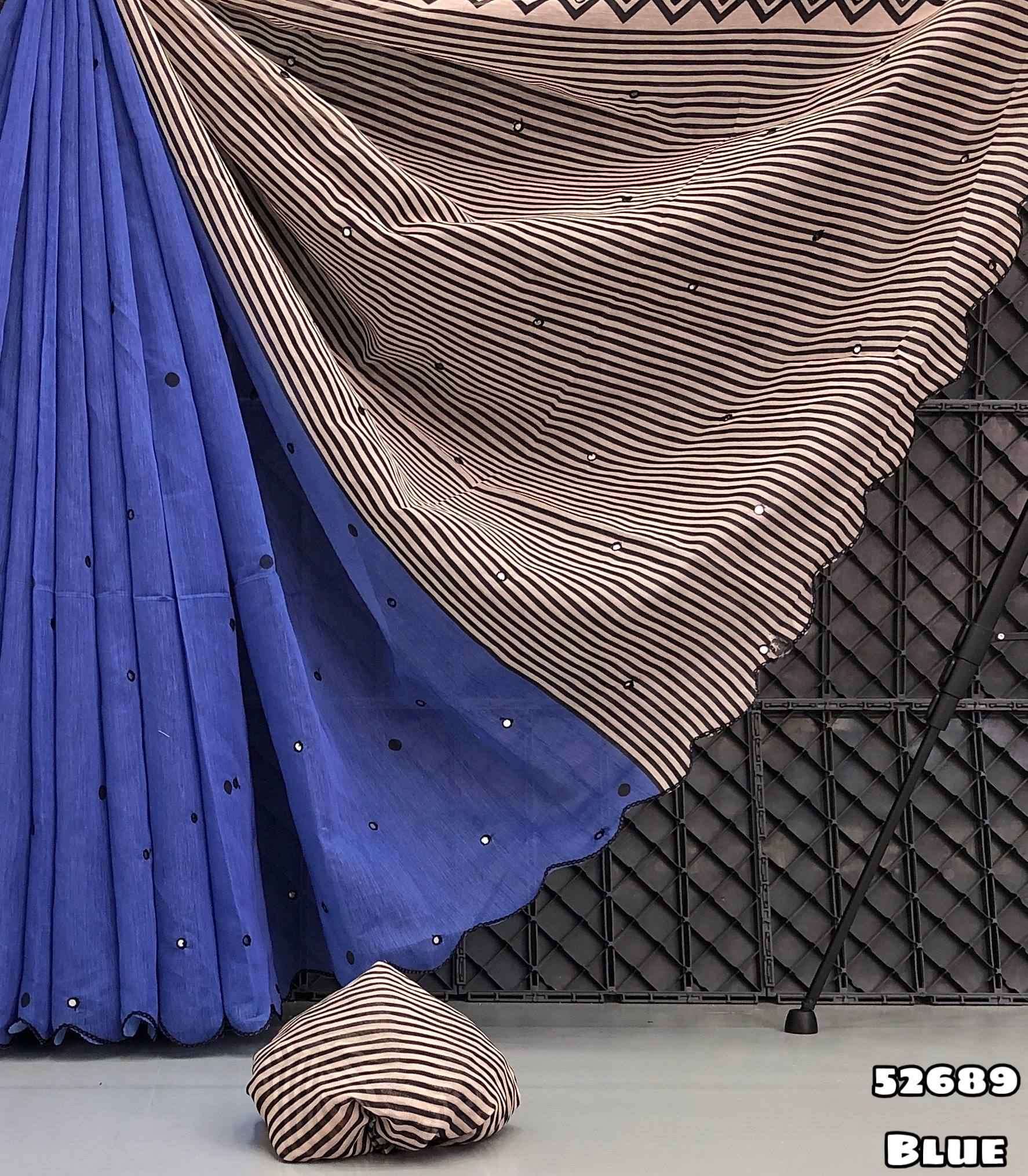 Soft Chanderi Saree with Embroidery Work