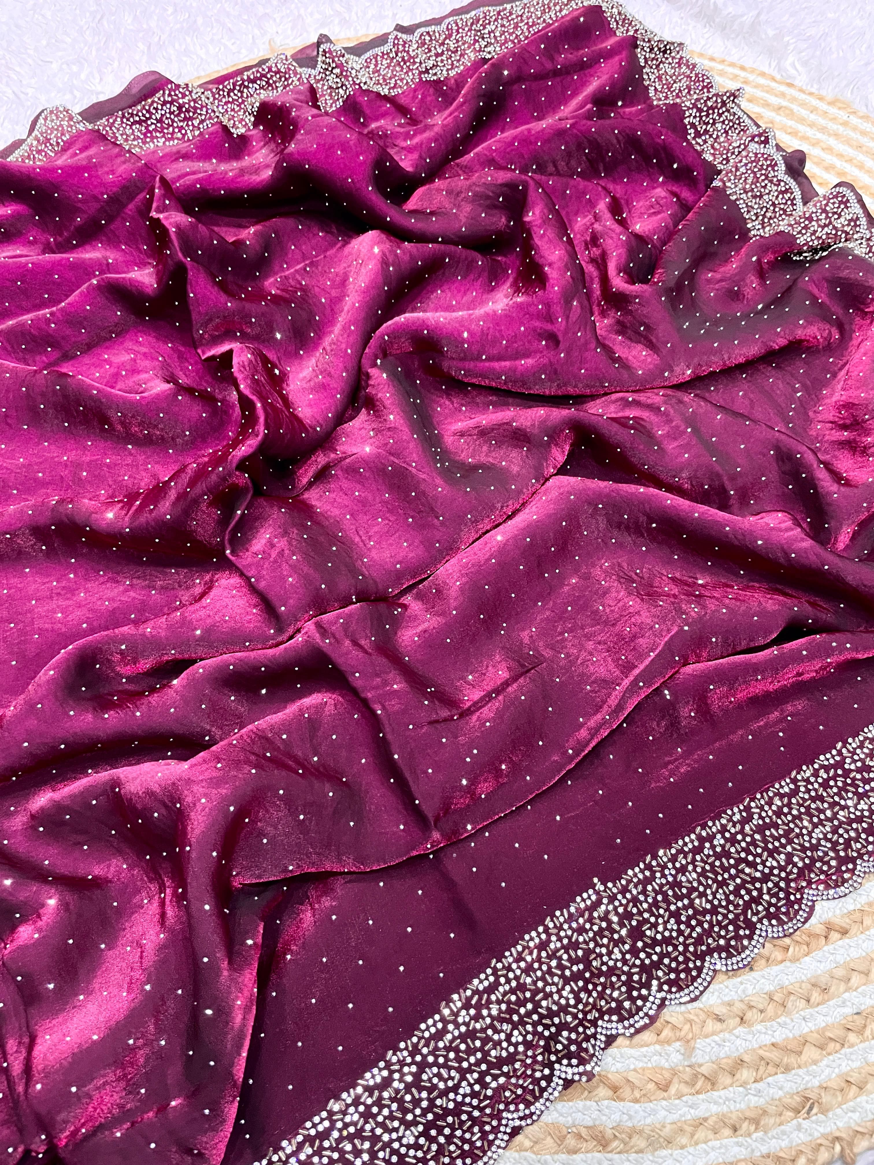 Pure Soft Space Silk Sarees in 20+ Colors