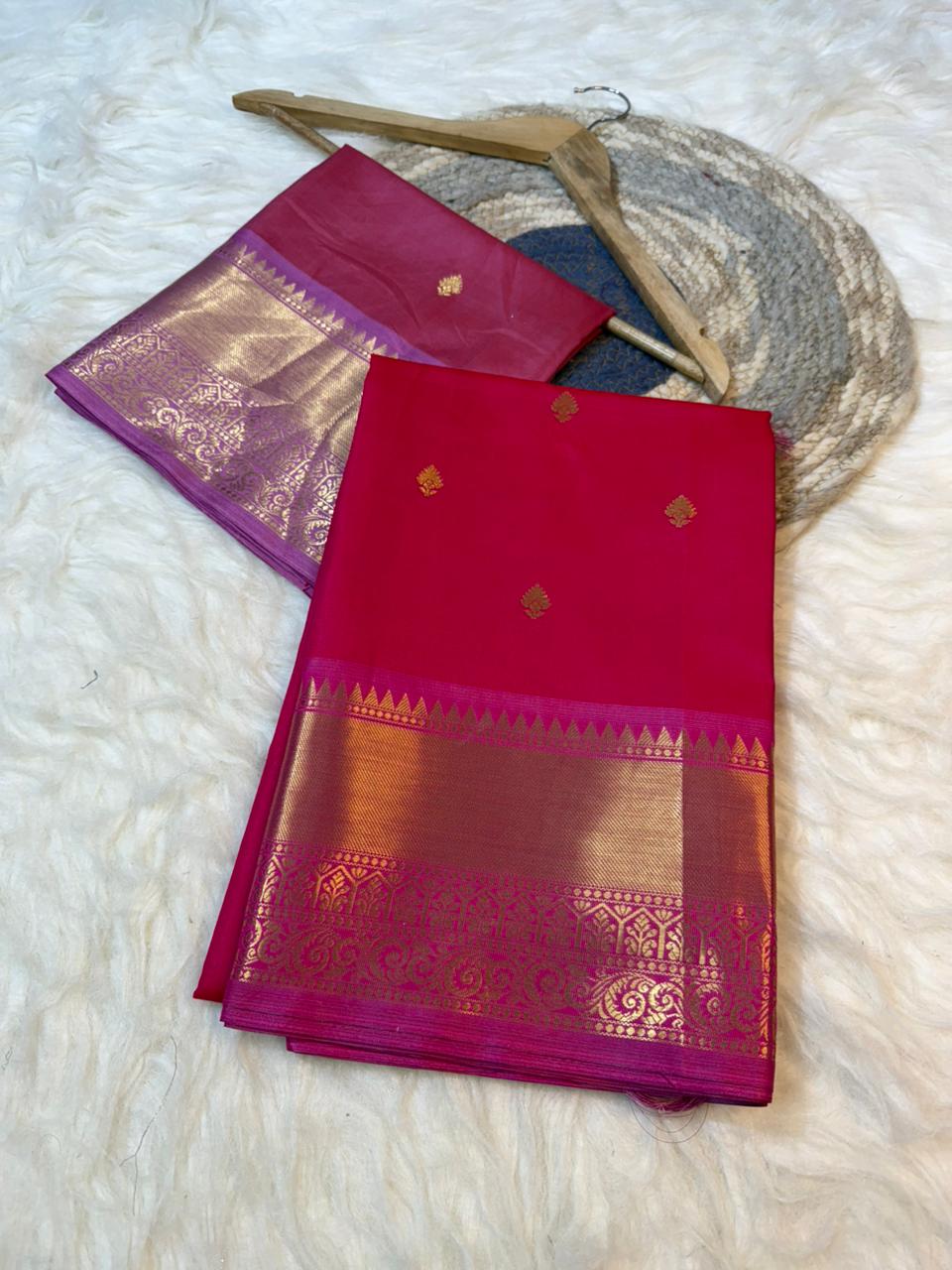 Soft & Shine Premium Banarasi Soft Katan Silk Saree