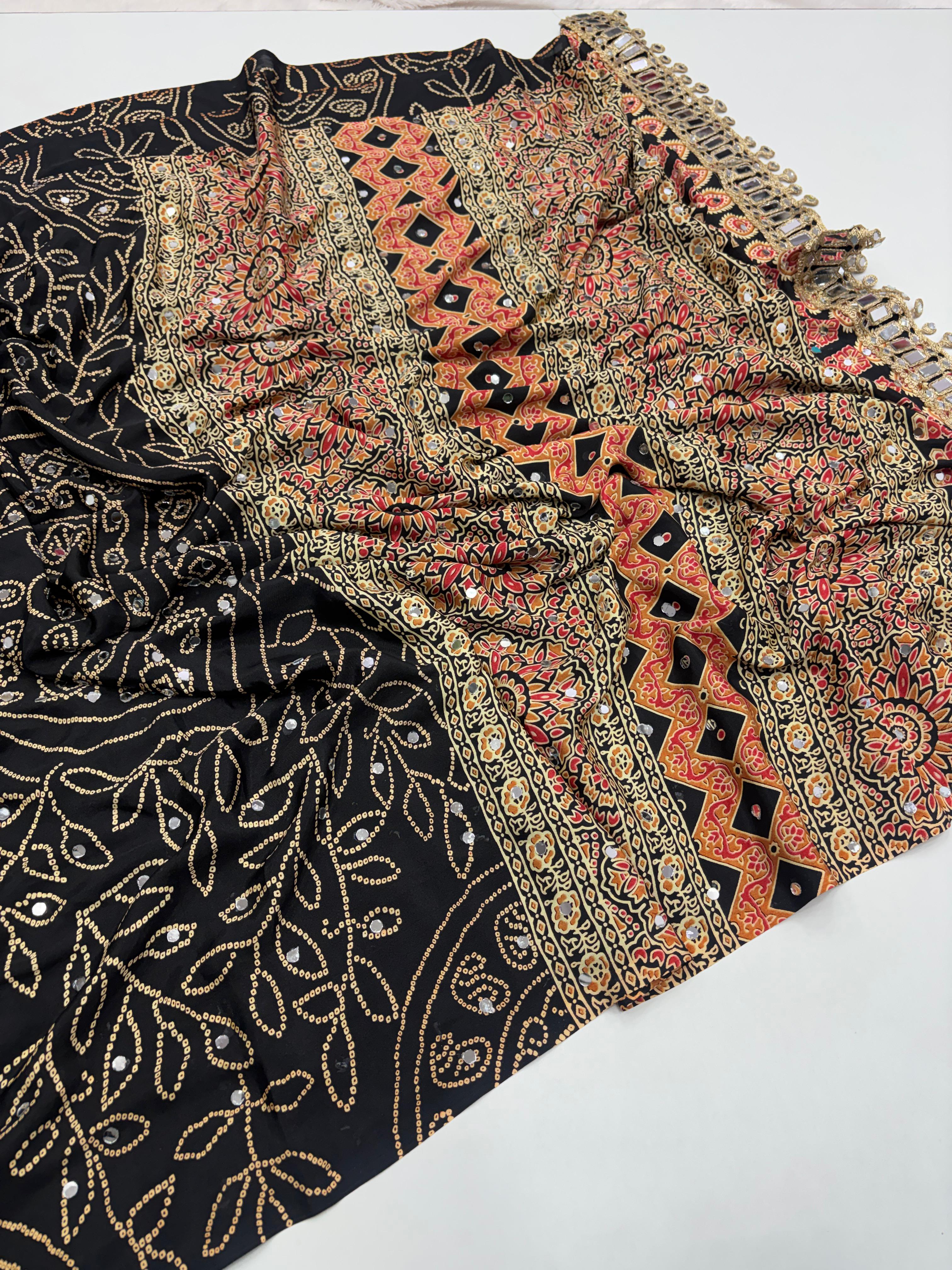 Pure Arjakh Sartin Viscouse Silk Sarees