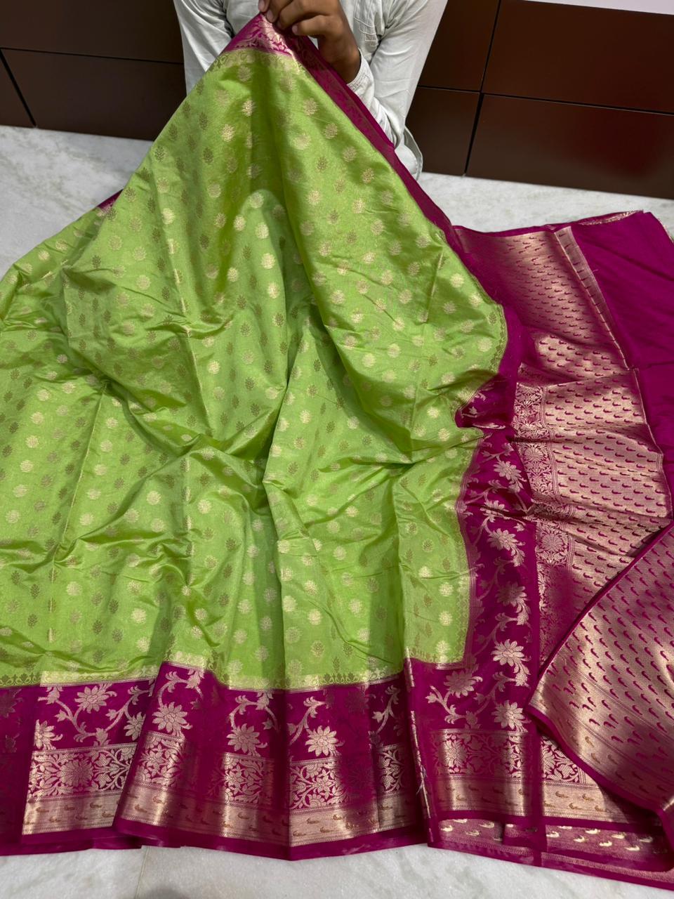 Banarasi Dyble Dupion Soft Silk Sarees