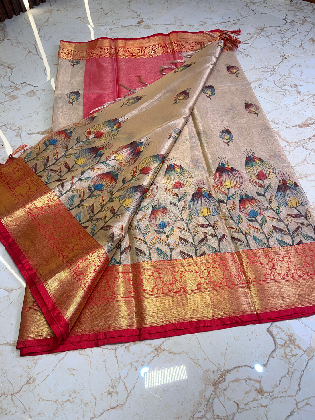 Banarasi Kanjivaram Tissue Silk Saree