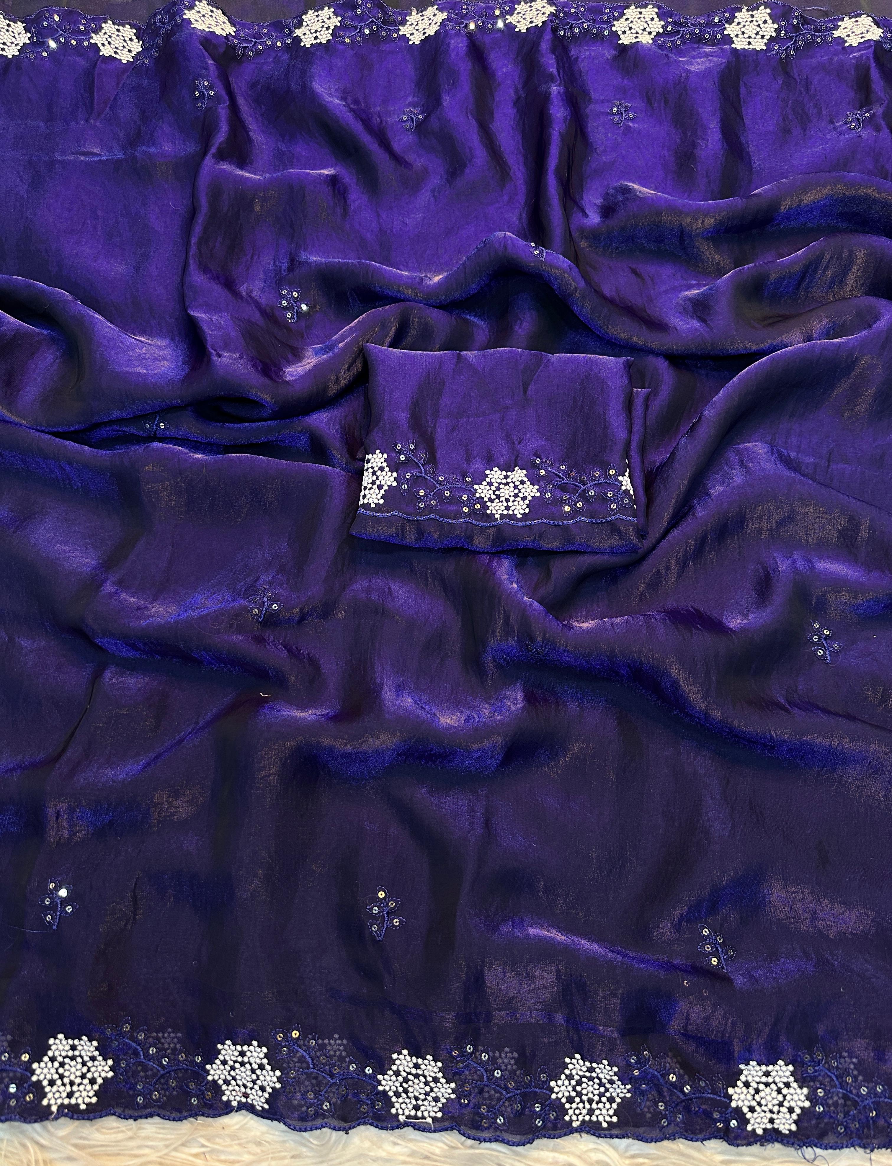 Party Wear Sequence Premium Work Sarees