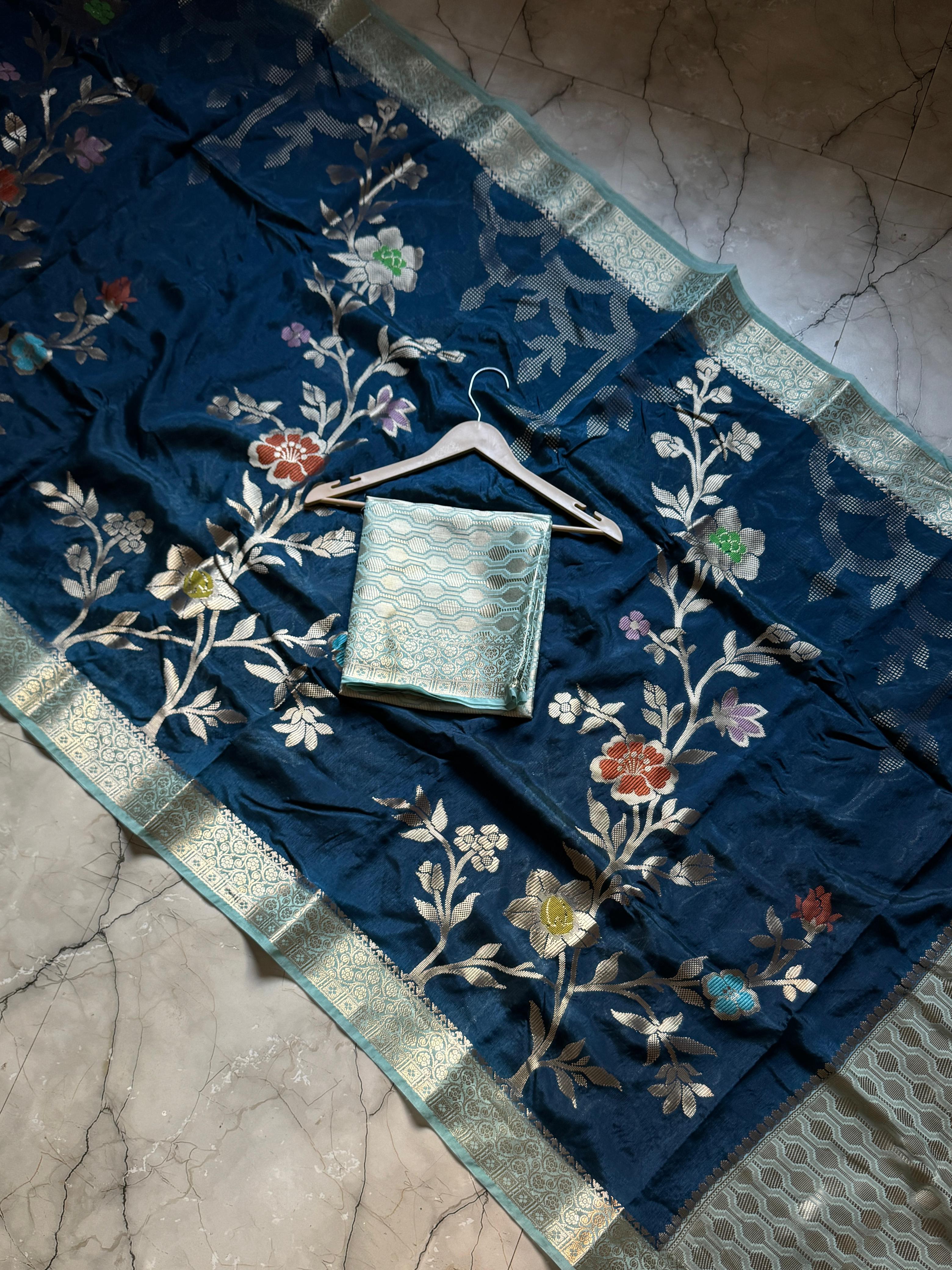 Premium Banarasi Chiniya Silk Sarees