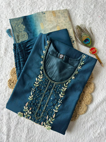 New Designers Kurti Pent Dupatta Set