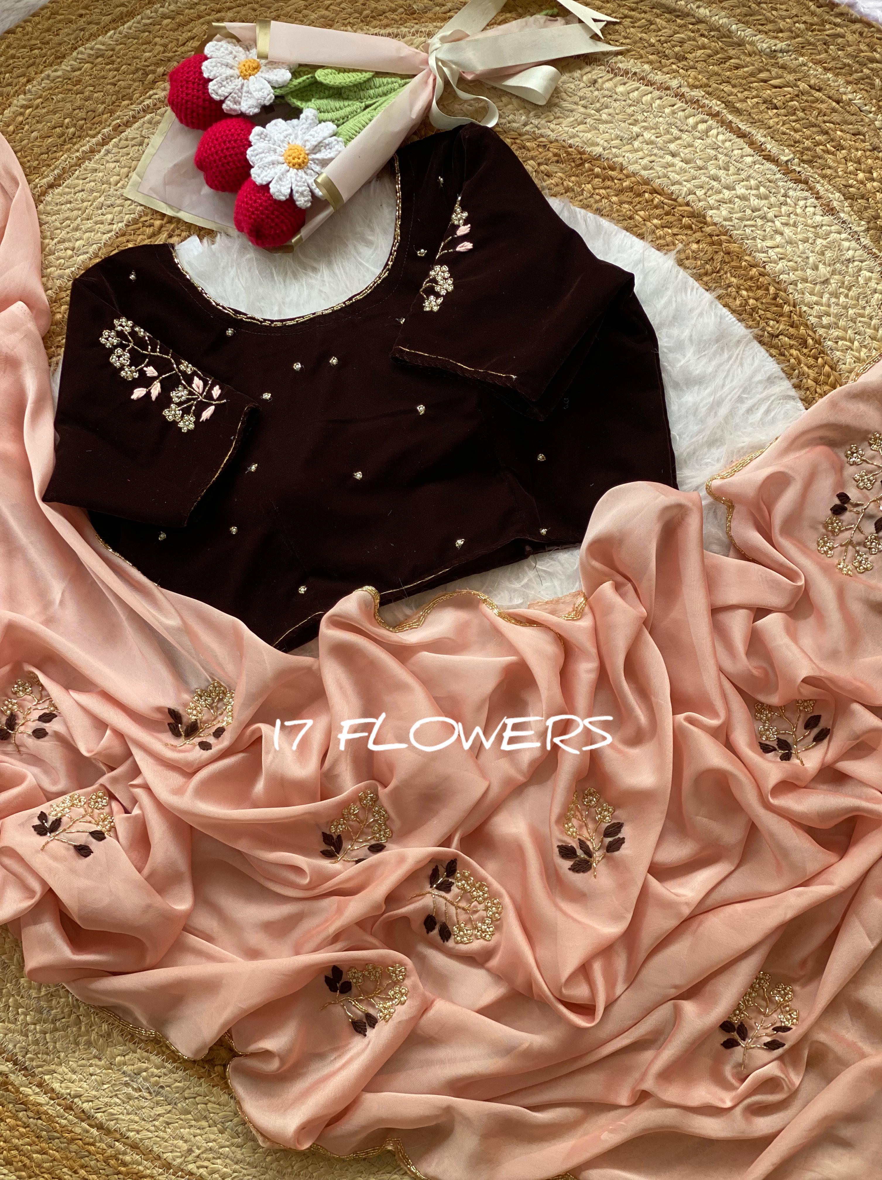 Elegant Rangoli Silk Saree with Maggam Work