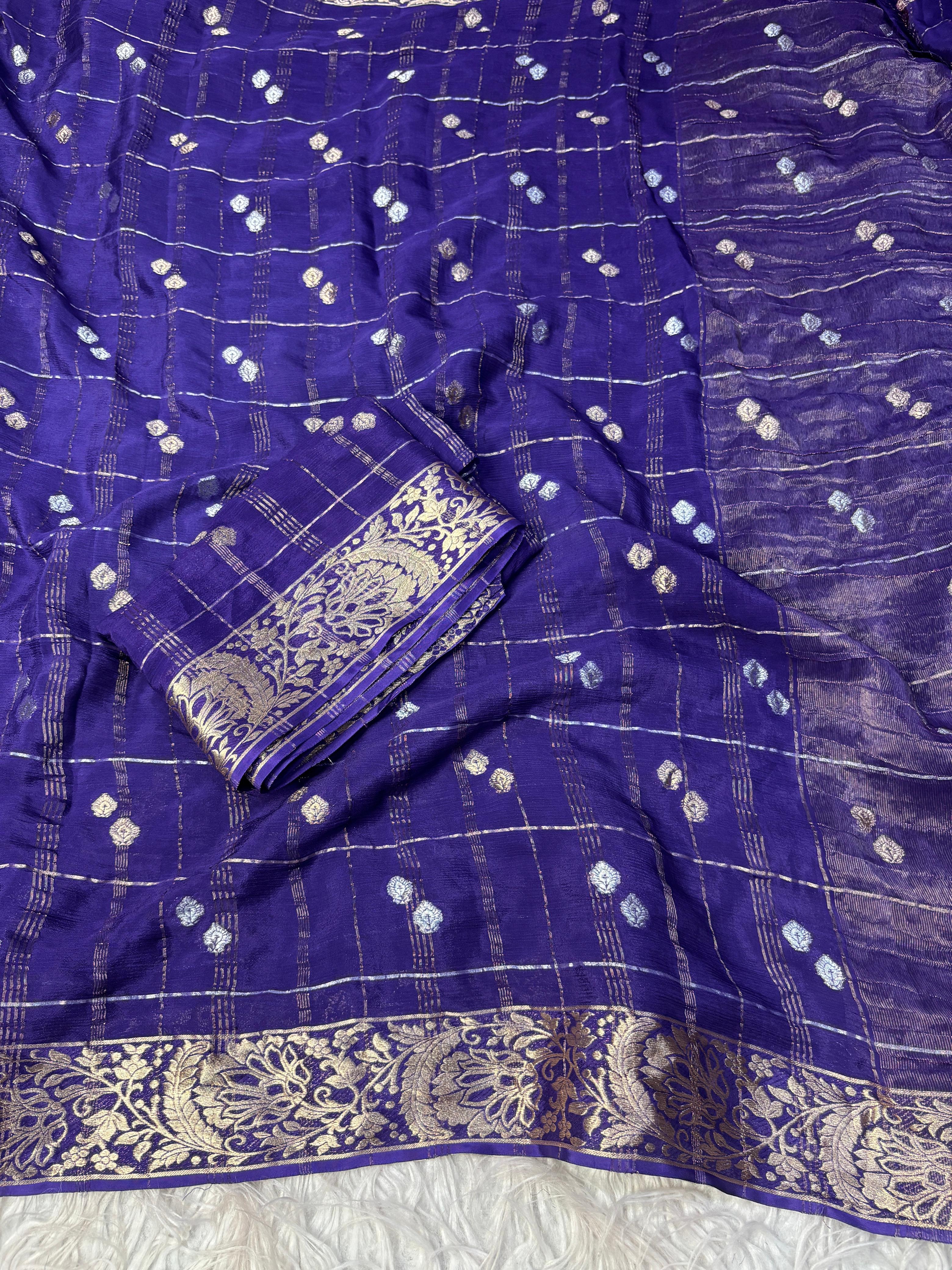 Vintage Viscose Chinnon Sarees