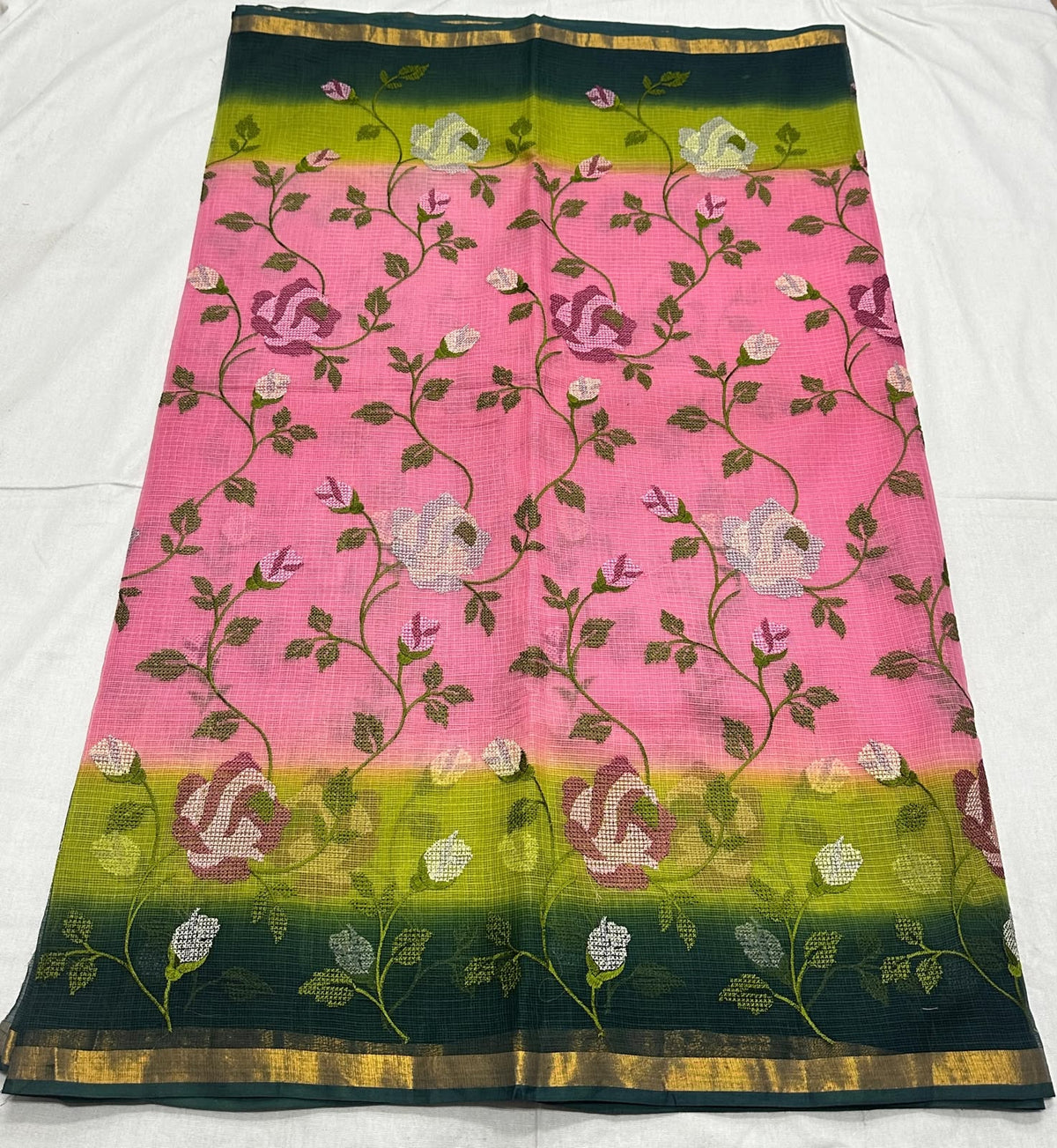 Kota designer sarees with petit point work