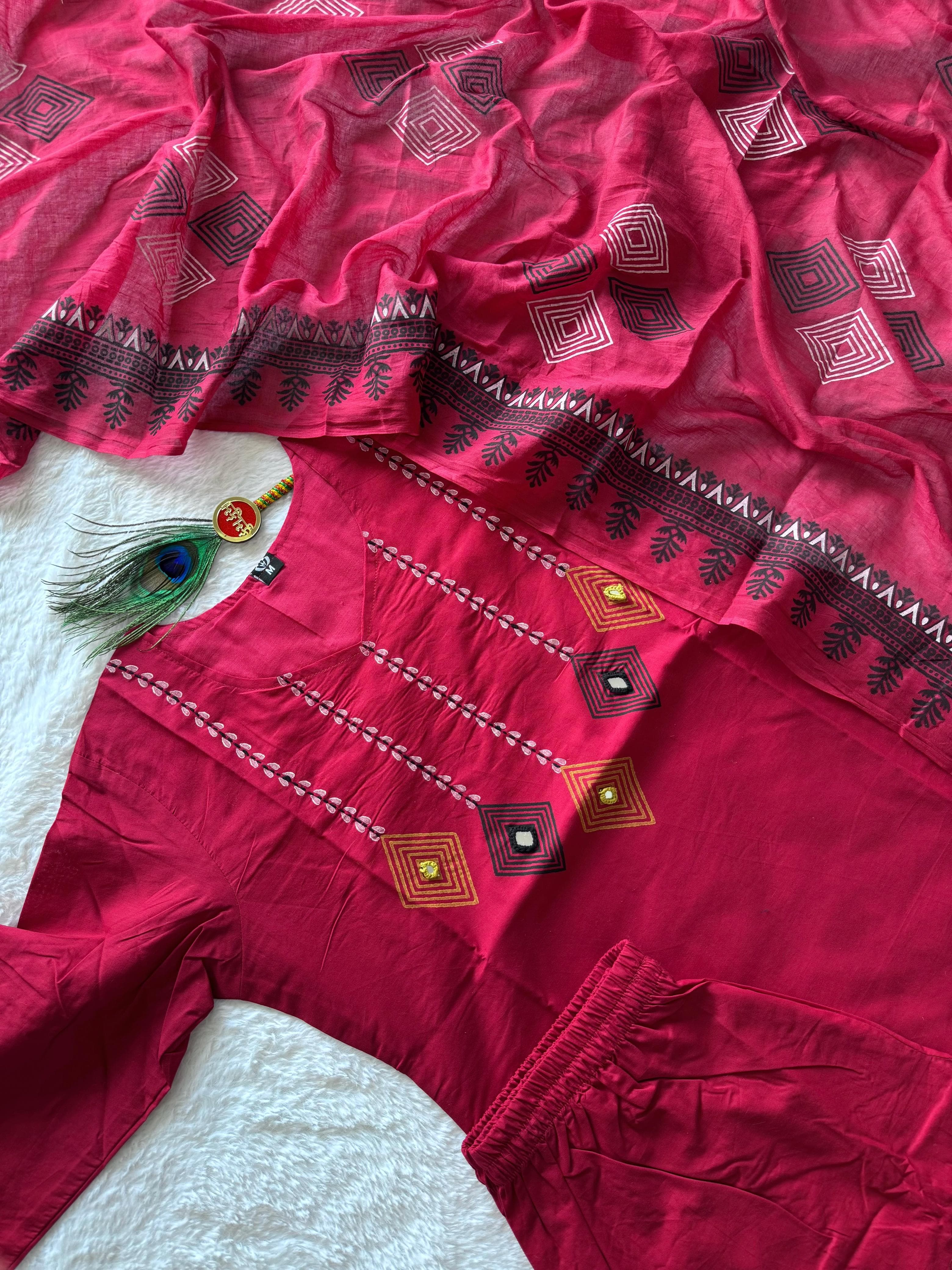 New Designers Kurti Pent Duppata Set