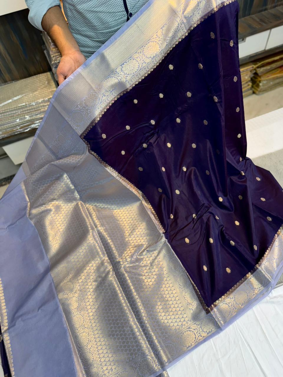 Banarasi Green Raw Mango Sarees