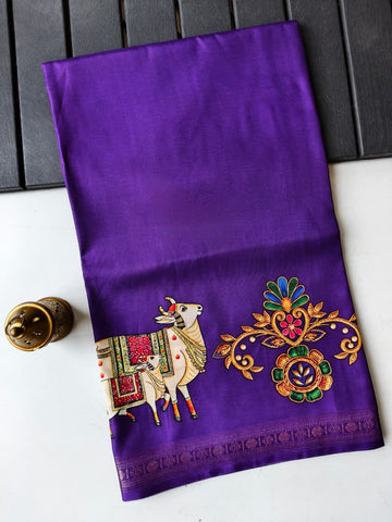 Tanjaore Soft Silk Sarees