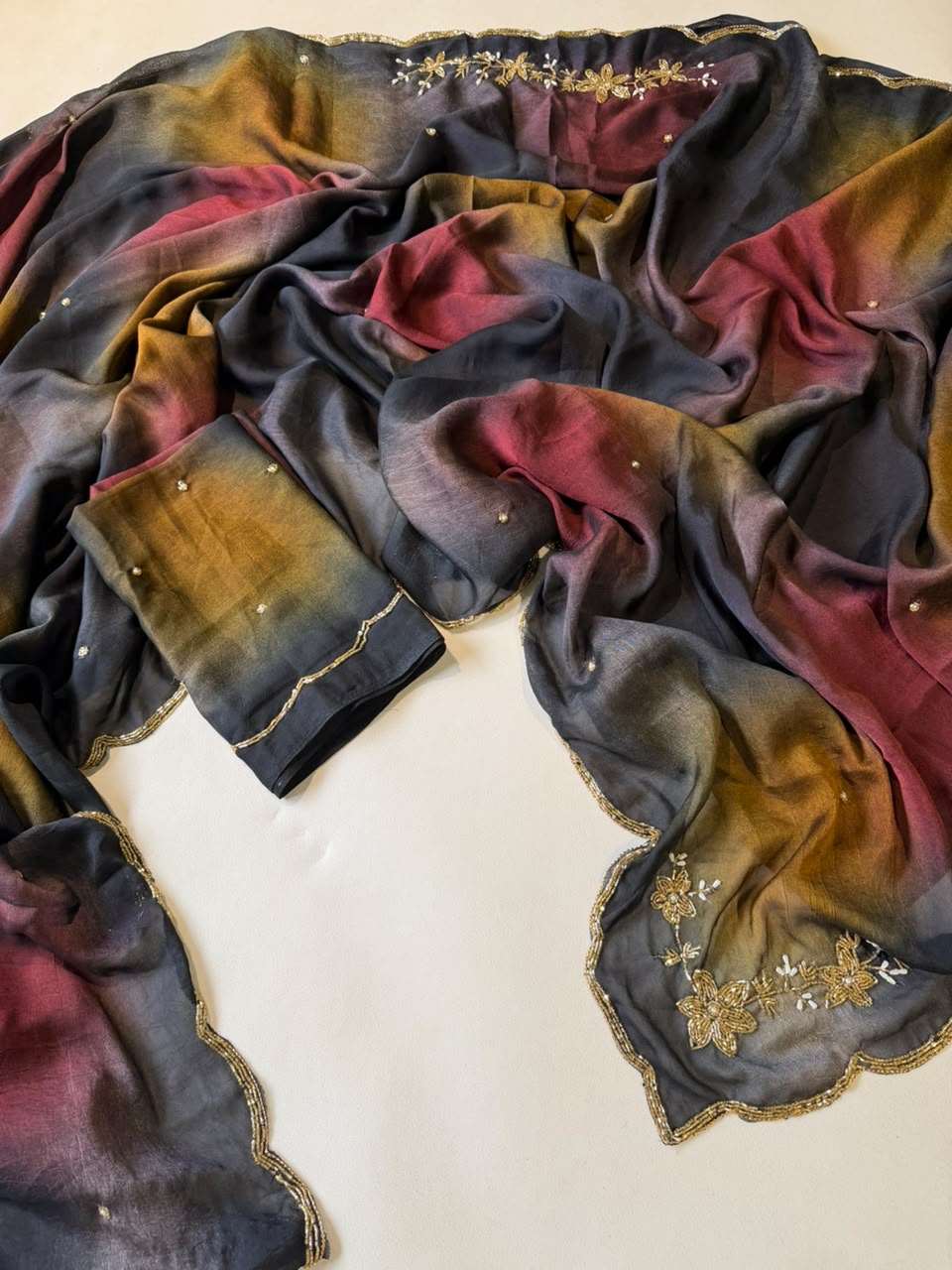 Soft Rangoli Crush Silk Sarees