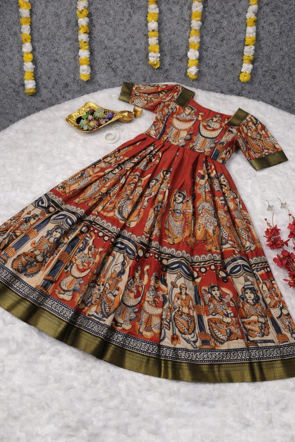 Kalamkari Gown upto 5XL