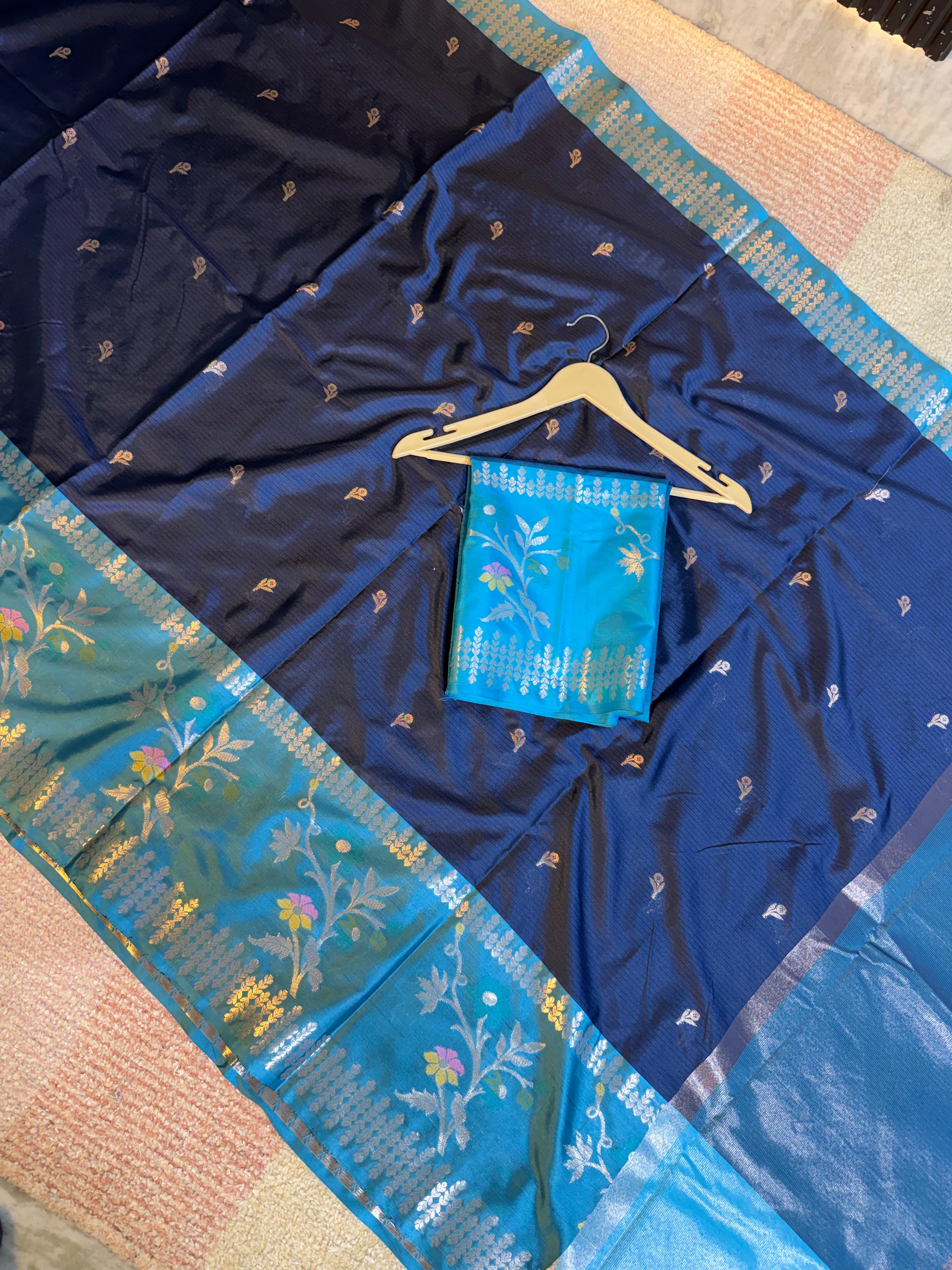 Banarasi soft pattu with Kanchi Border