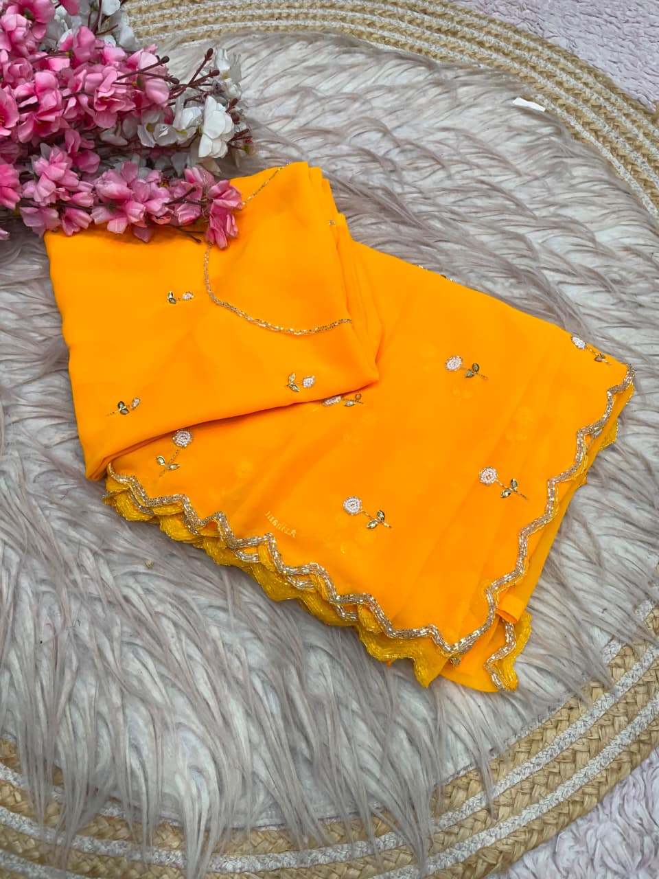 Premium Georgette Cocktails Sarees