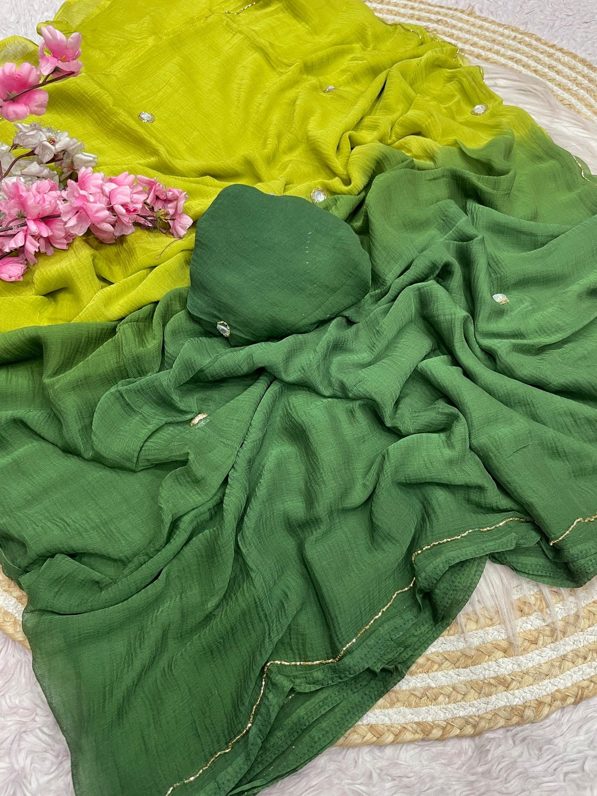 Pure Soft Nazmin Chinnon Sarees