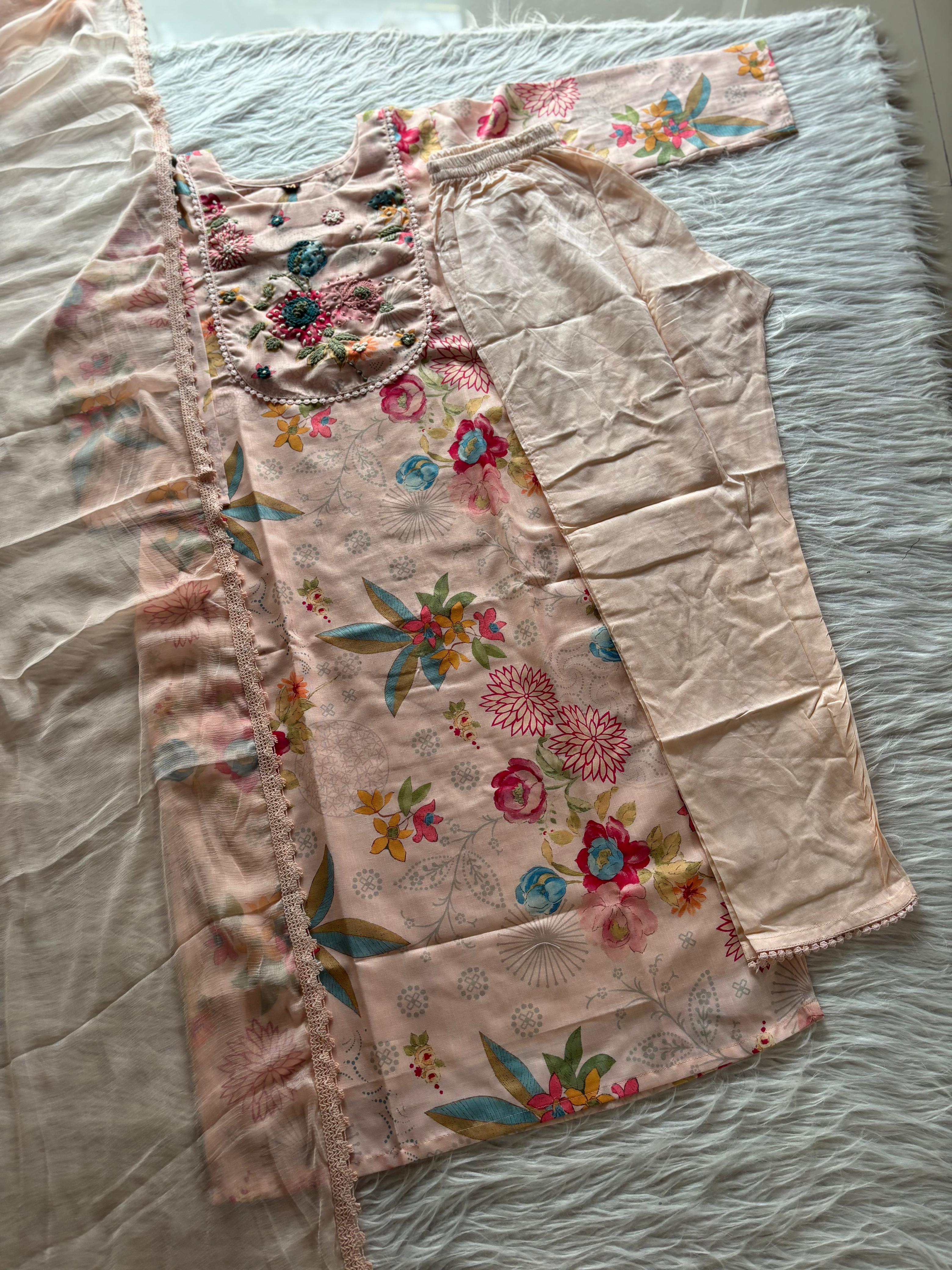 Launching New Designers Kurti Pent Dupatta Sets