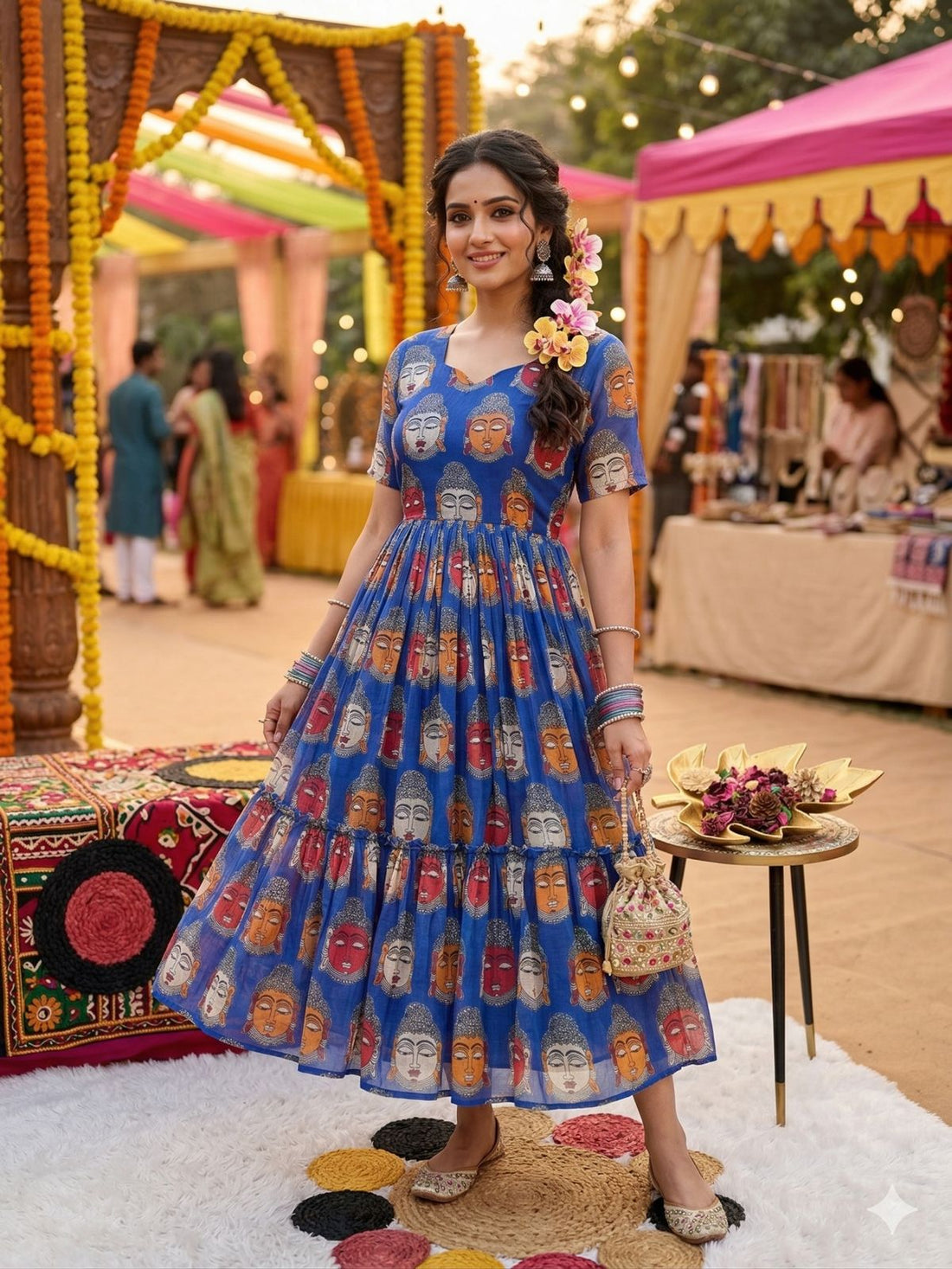 Summer Special Kalamkari Midi Gowns