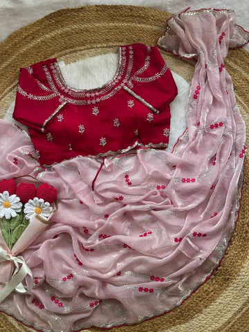 Cocktail sequence work sarees