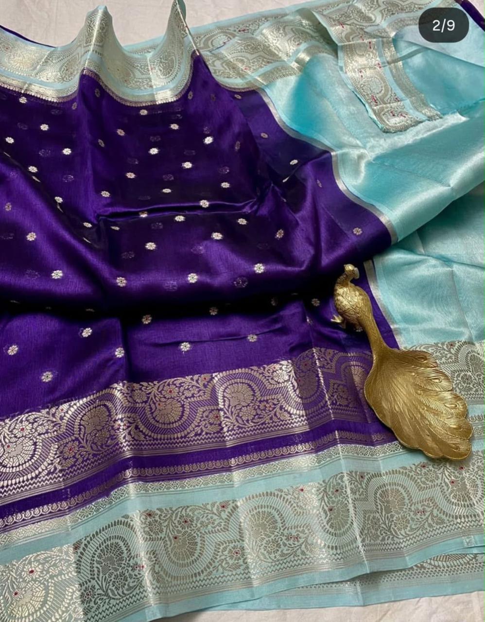 Banarasi Semi Katan Silk Sarees