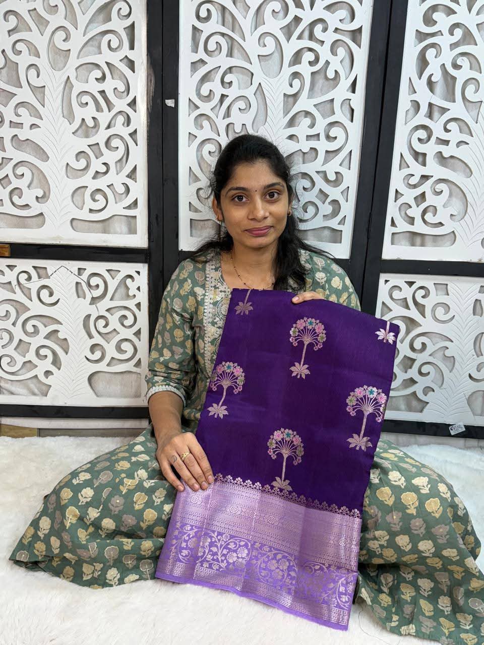 Premium Banarasi Semi Katan Silk Sarees