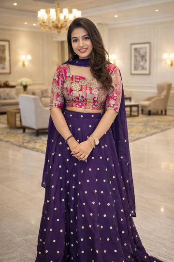 Trending Space Silk Lehanga