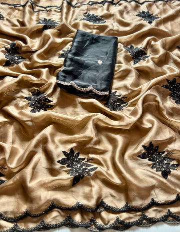 Rangoli Saree with Embroidery & Sequence Work