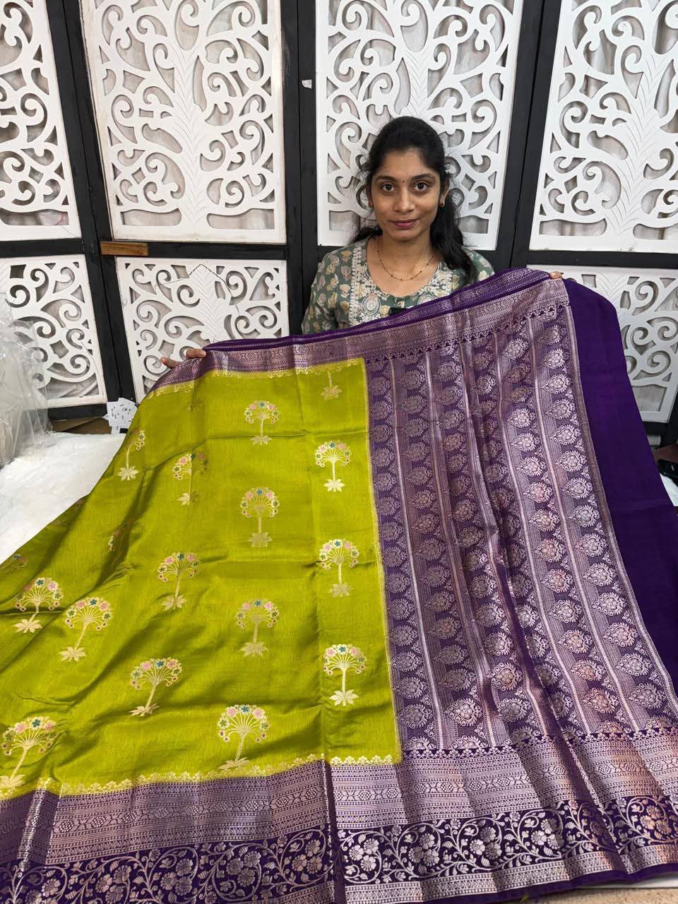 Premium Banarasi Semi Katan Silk Sarees