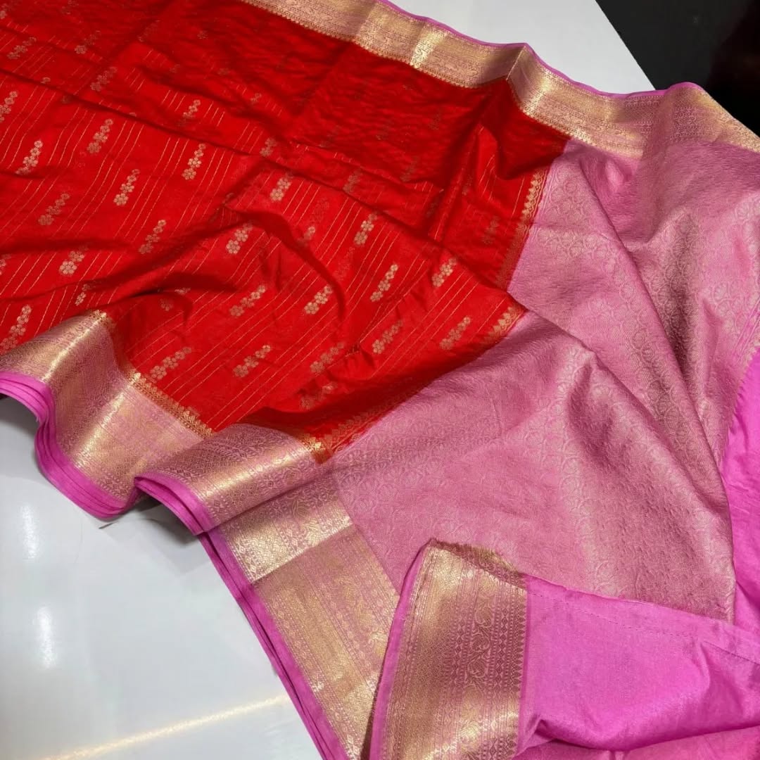 Soft Banarasi Chiniya Silk Sarees