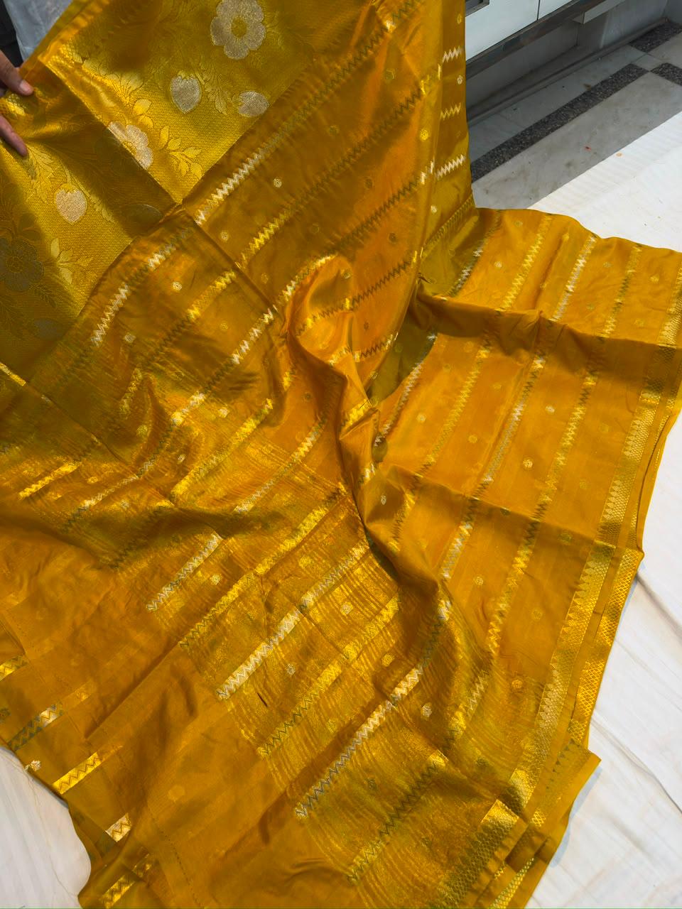 Banarasi Dyble Pure Viscose Soft Silk Sarees