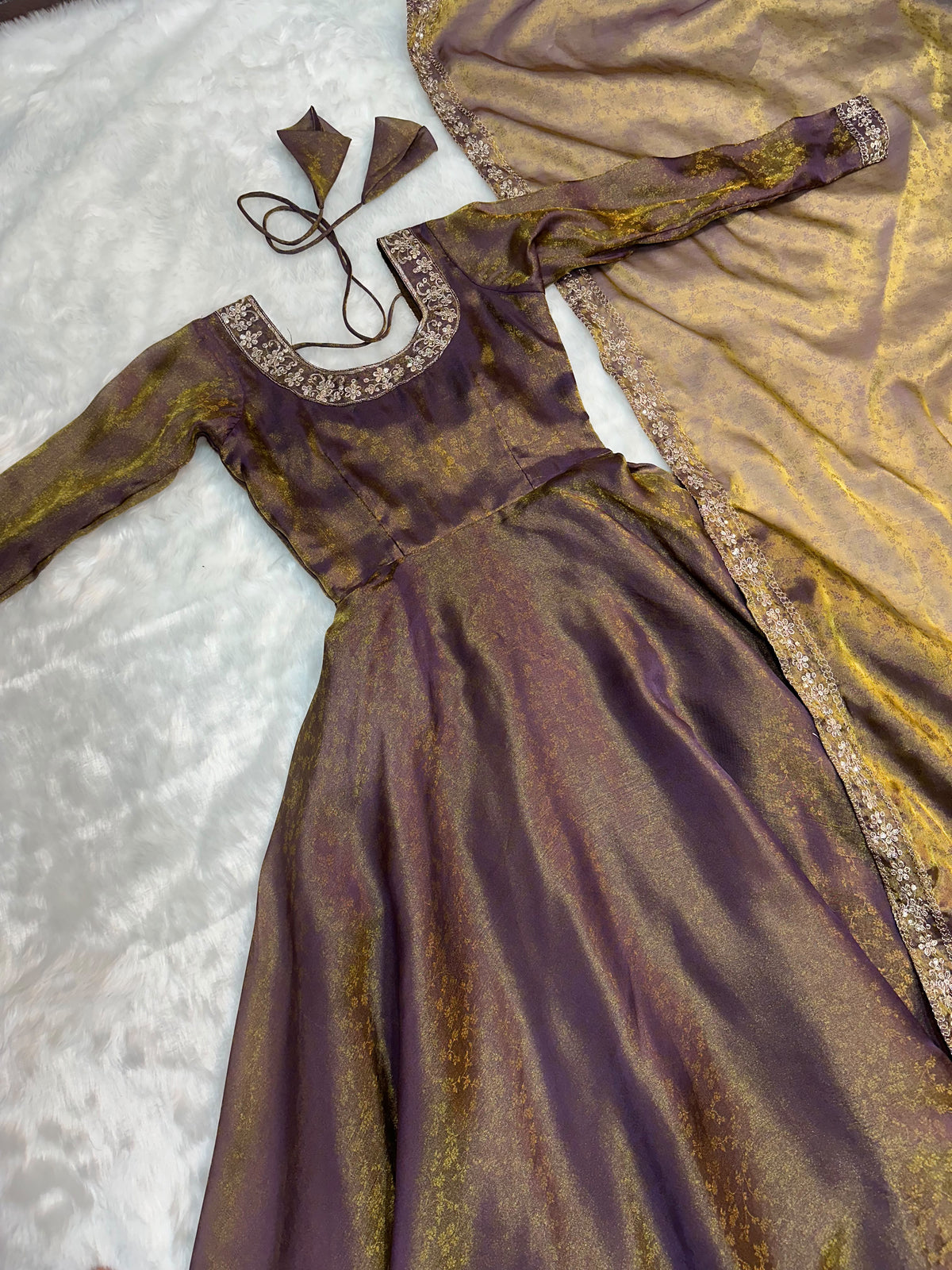 Festive Gown with Duppata