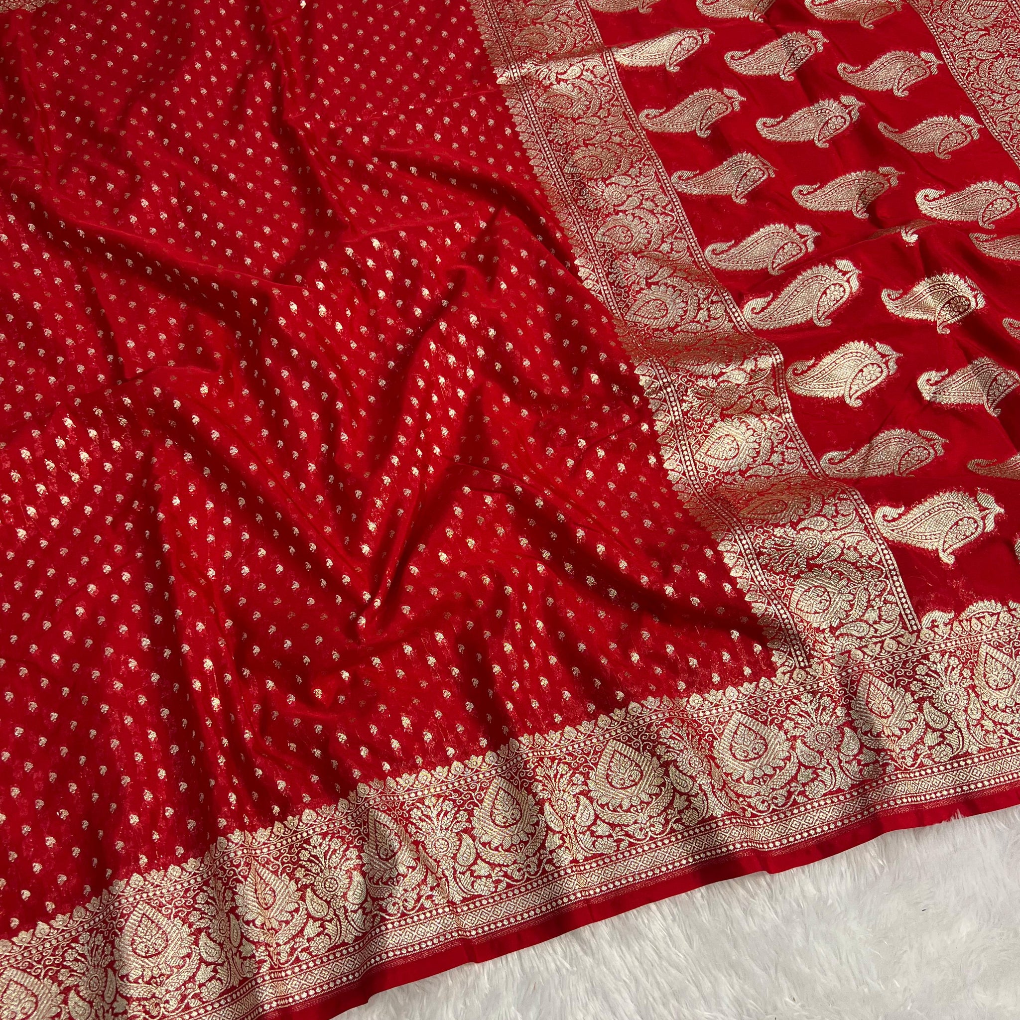 Banarasi Handloom Georgette Saree