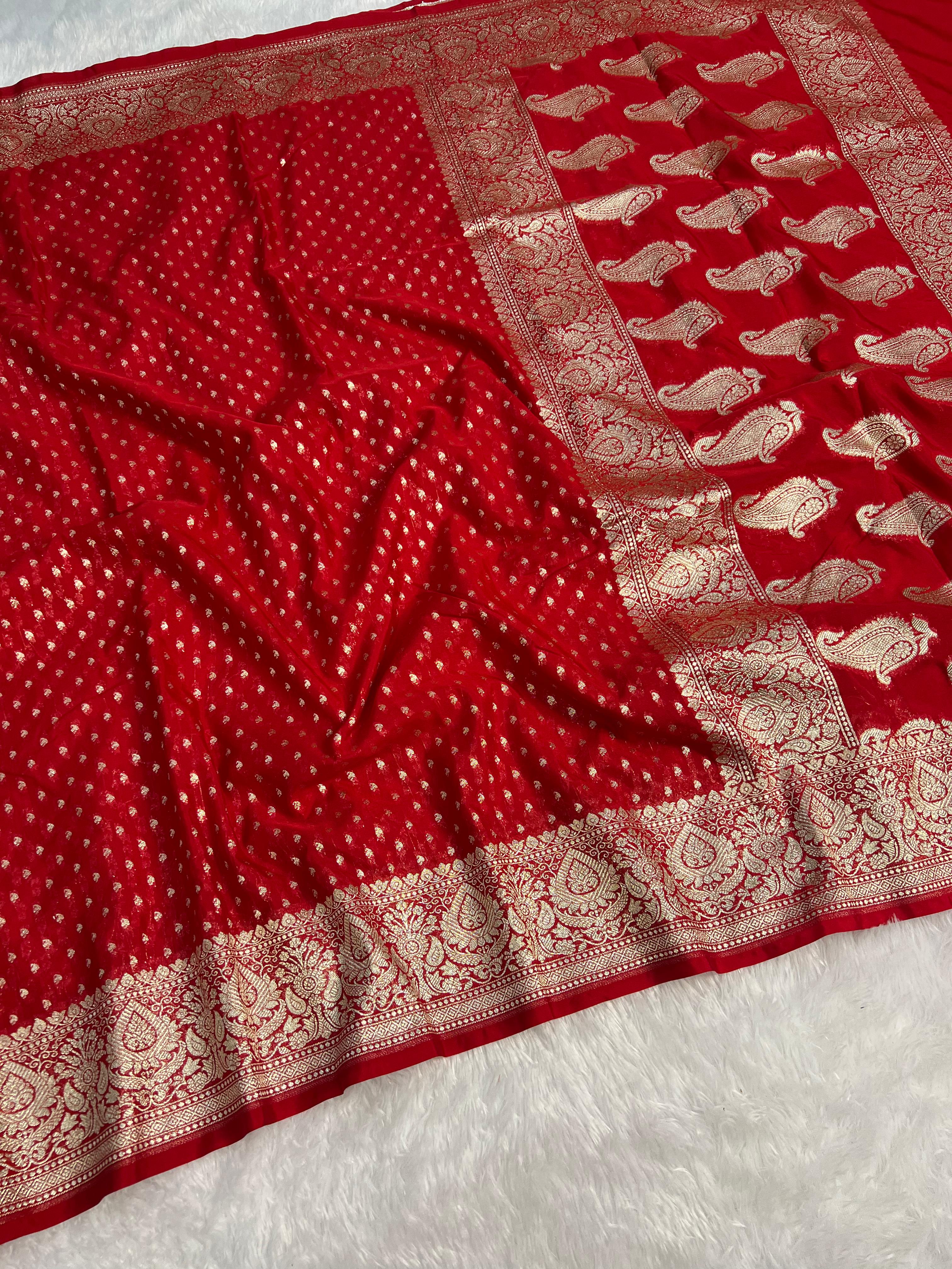 Banarasi Handloom Georgette Saree