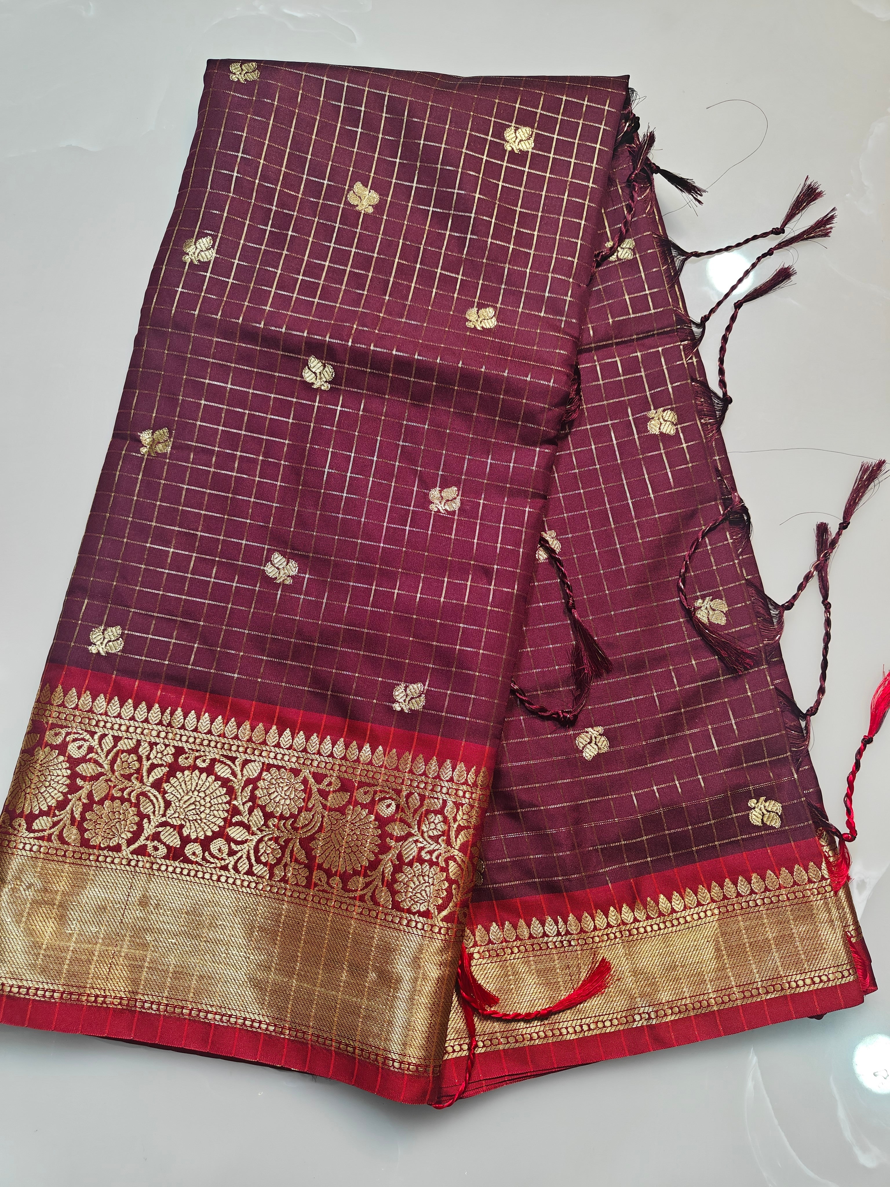 Soft Banarasi Vintage Semi Katan Sarees