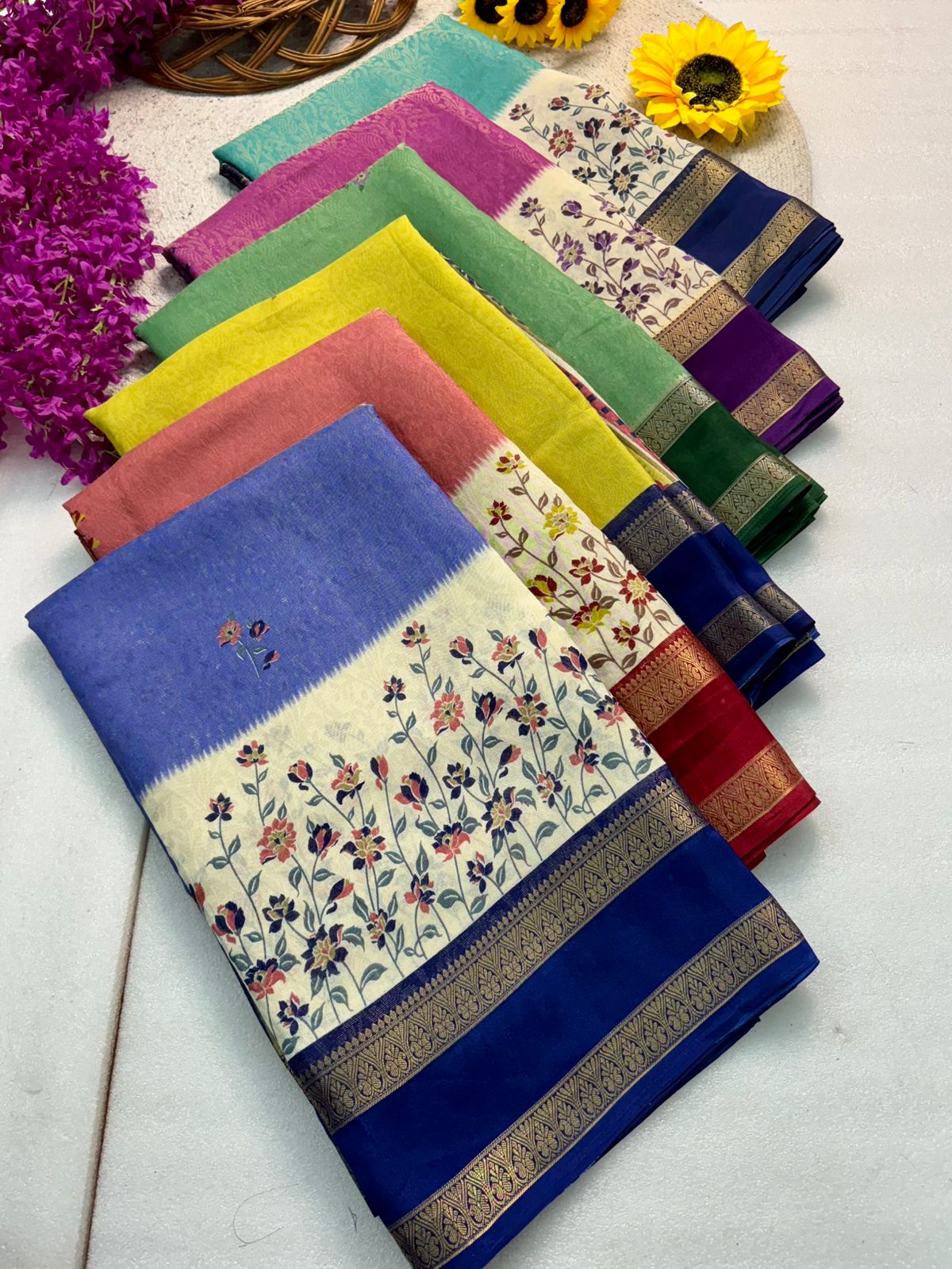 Soft Handloom Inspired Kalamkari Sarees