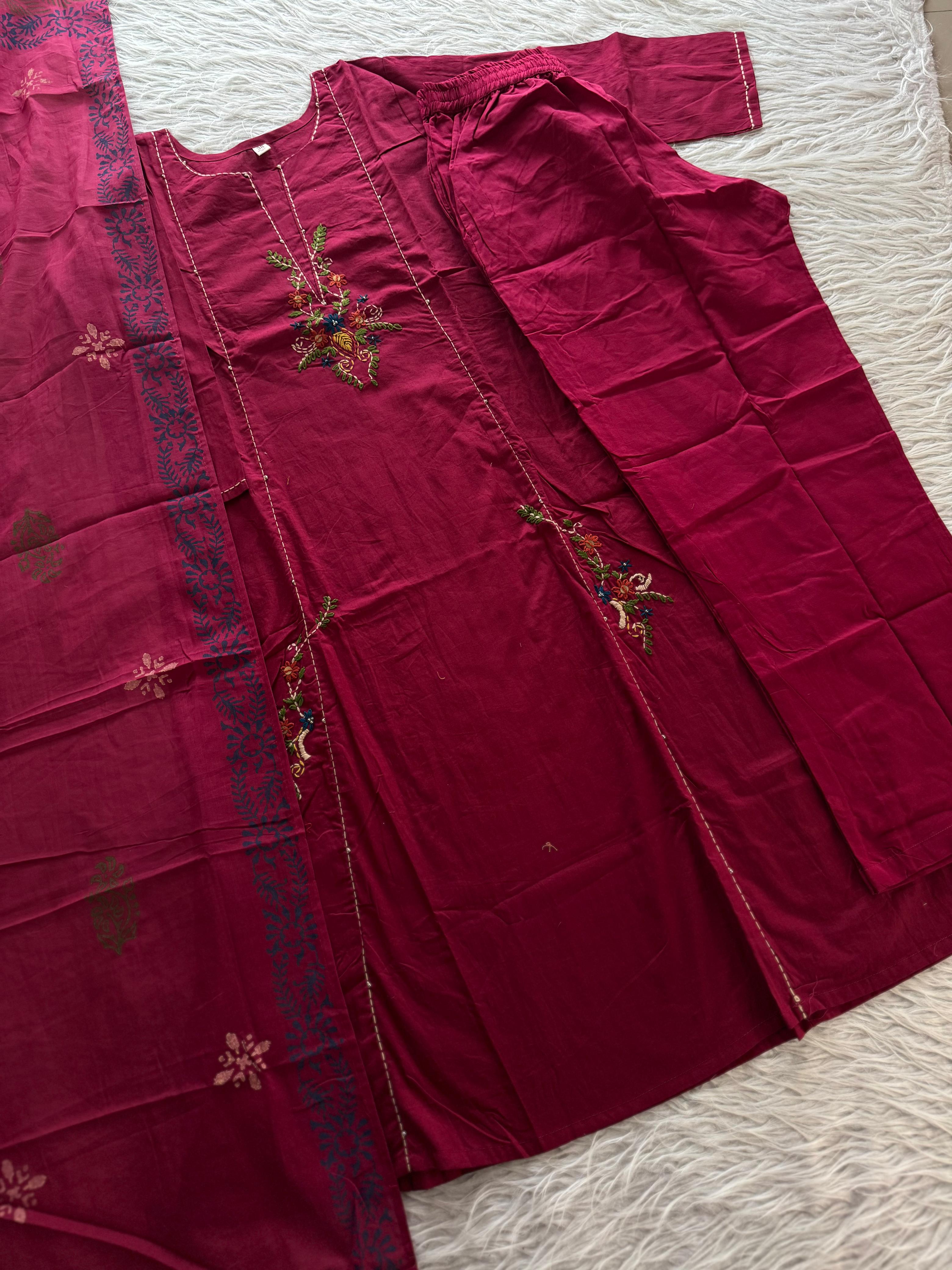 Pure Cotton Kurti Sets