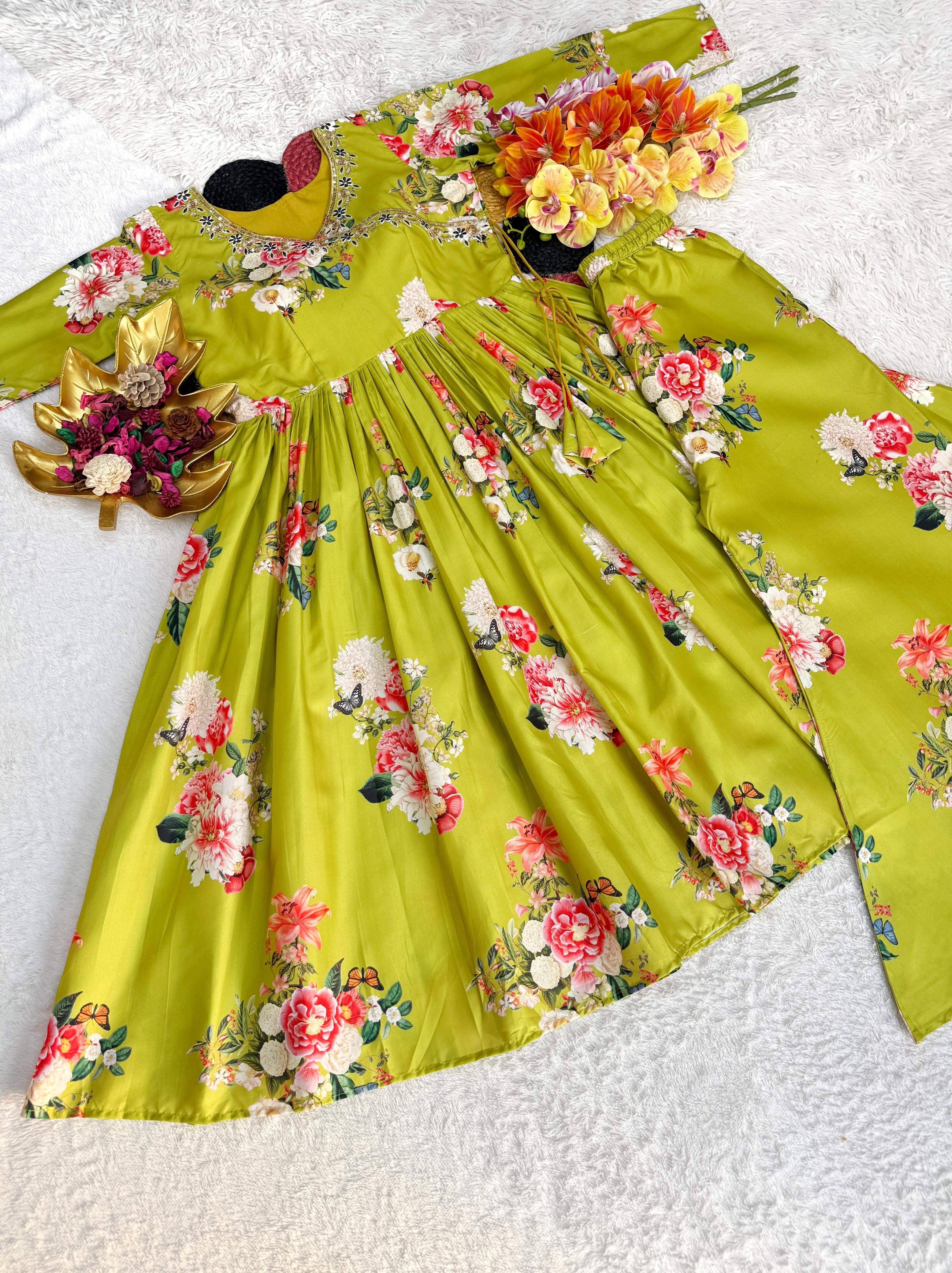 Anarkali Gown with Palazzo