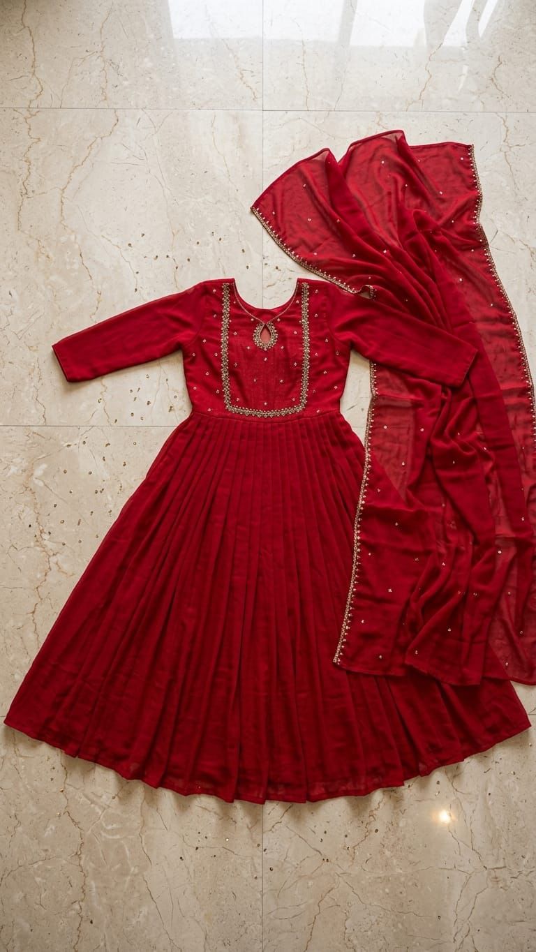 Soft Designer Gown & Duppata