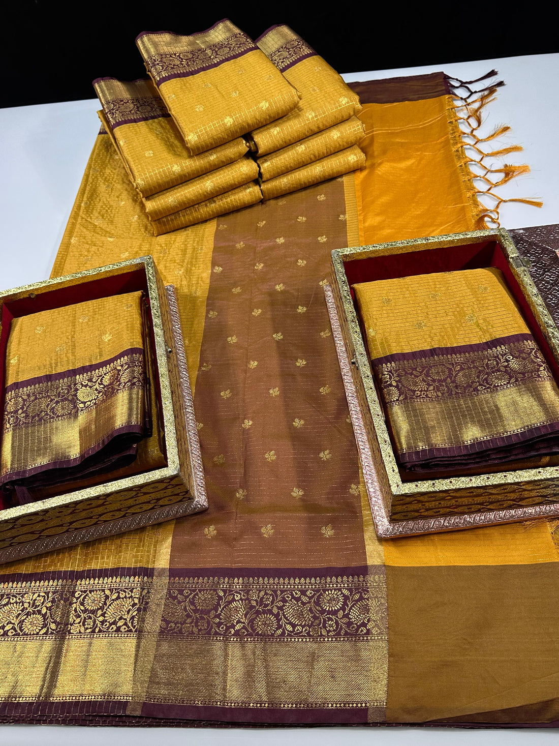 Semi Gadwal Sarees