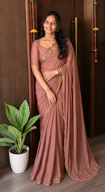 Designer cocktail Saree