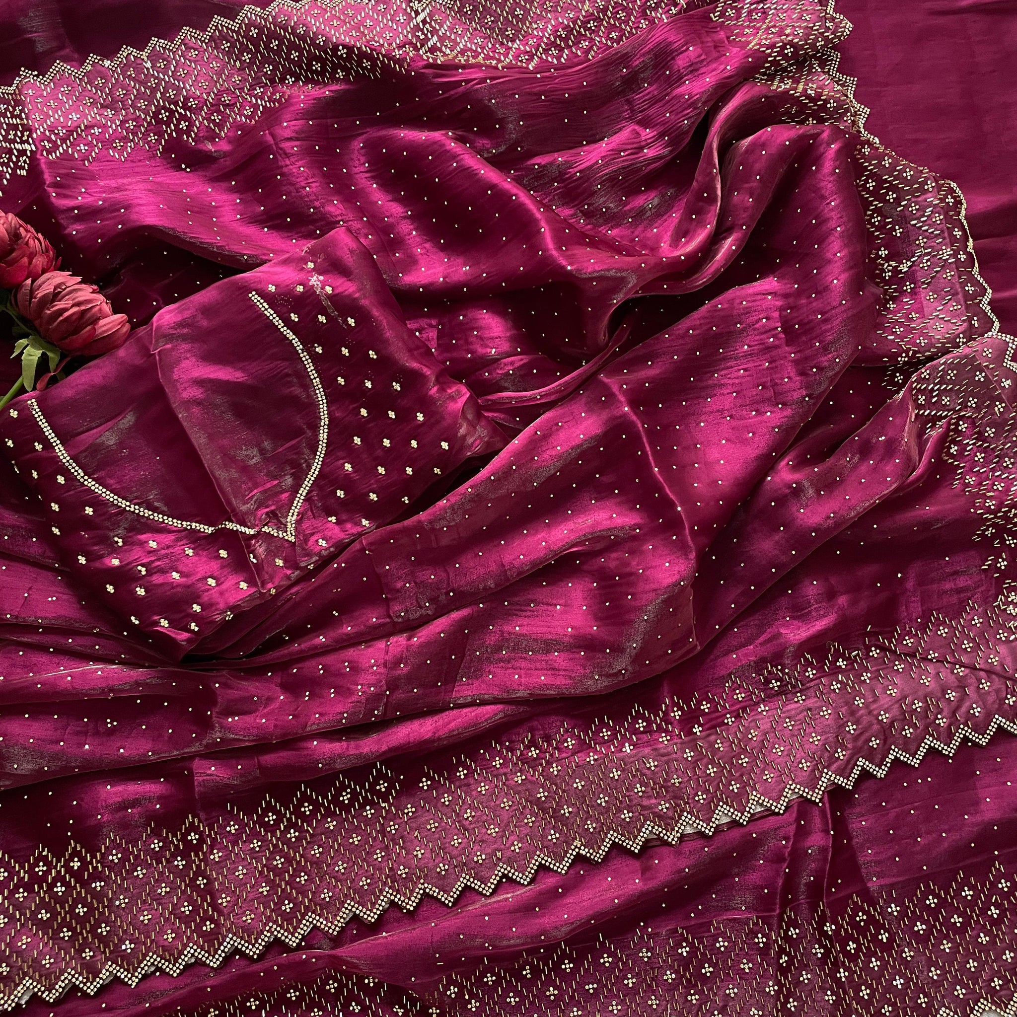 Jimmy Choo Sarees with Premium Diamond Work