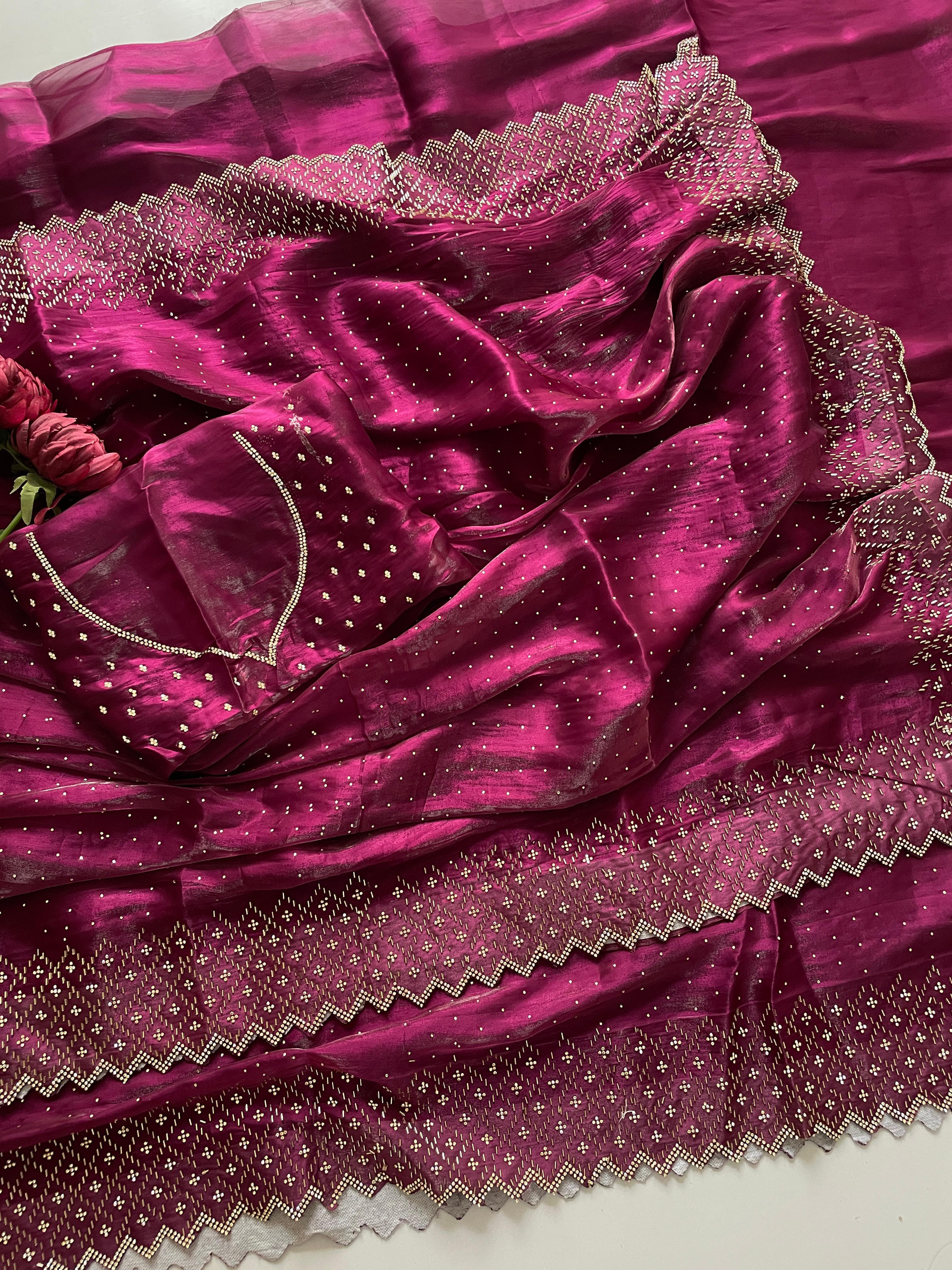 Jimmy Choo Sarees with Premium Diamond Work