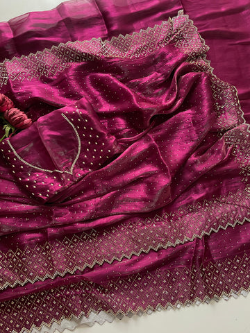 Jimmy Choo Sarees with Premium Diamond Work