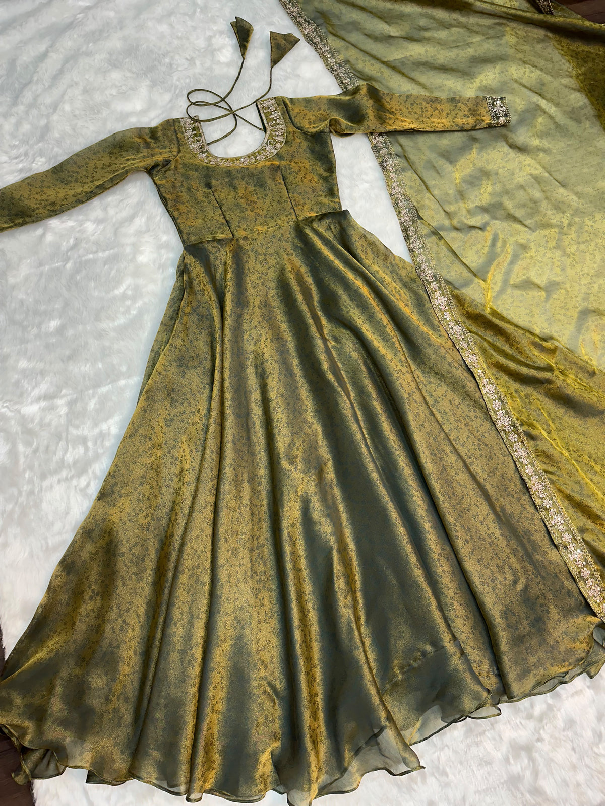 Festive Gown with Duppata