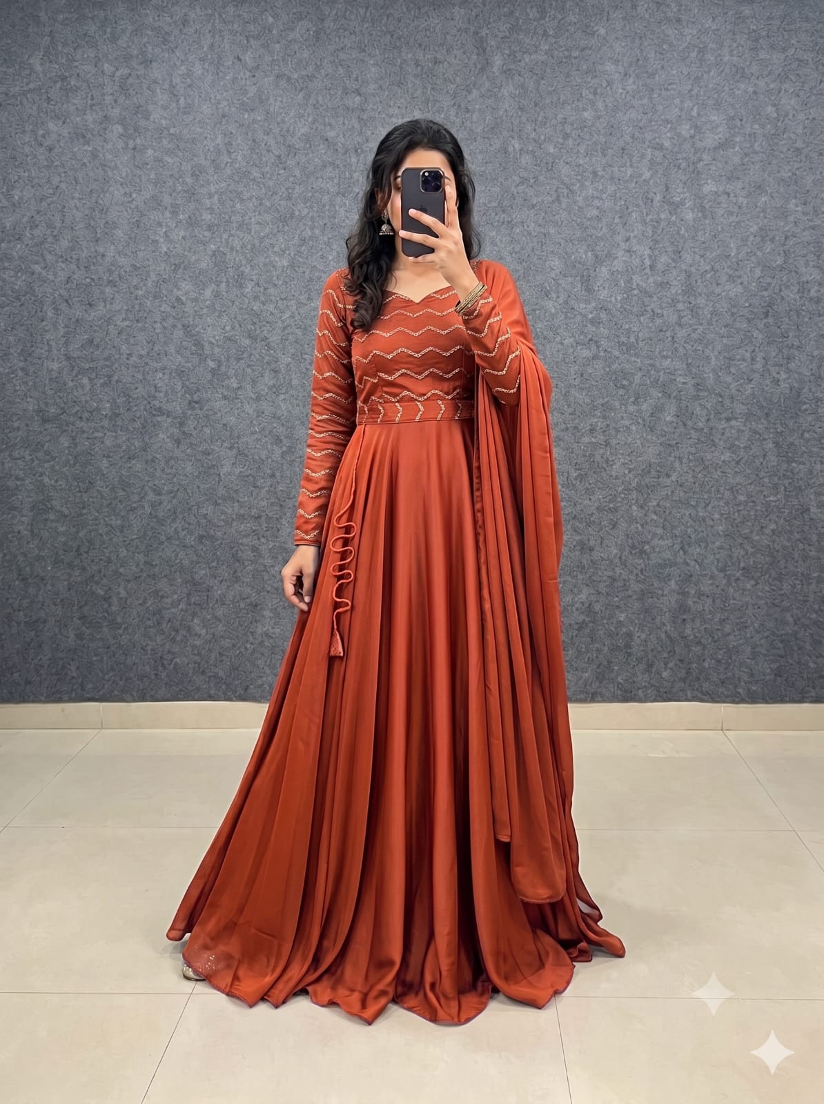 Designer Rangoli Silk Gowns with Beads Sequence Work