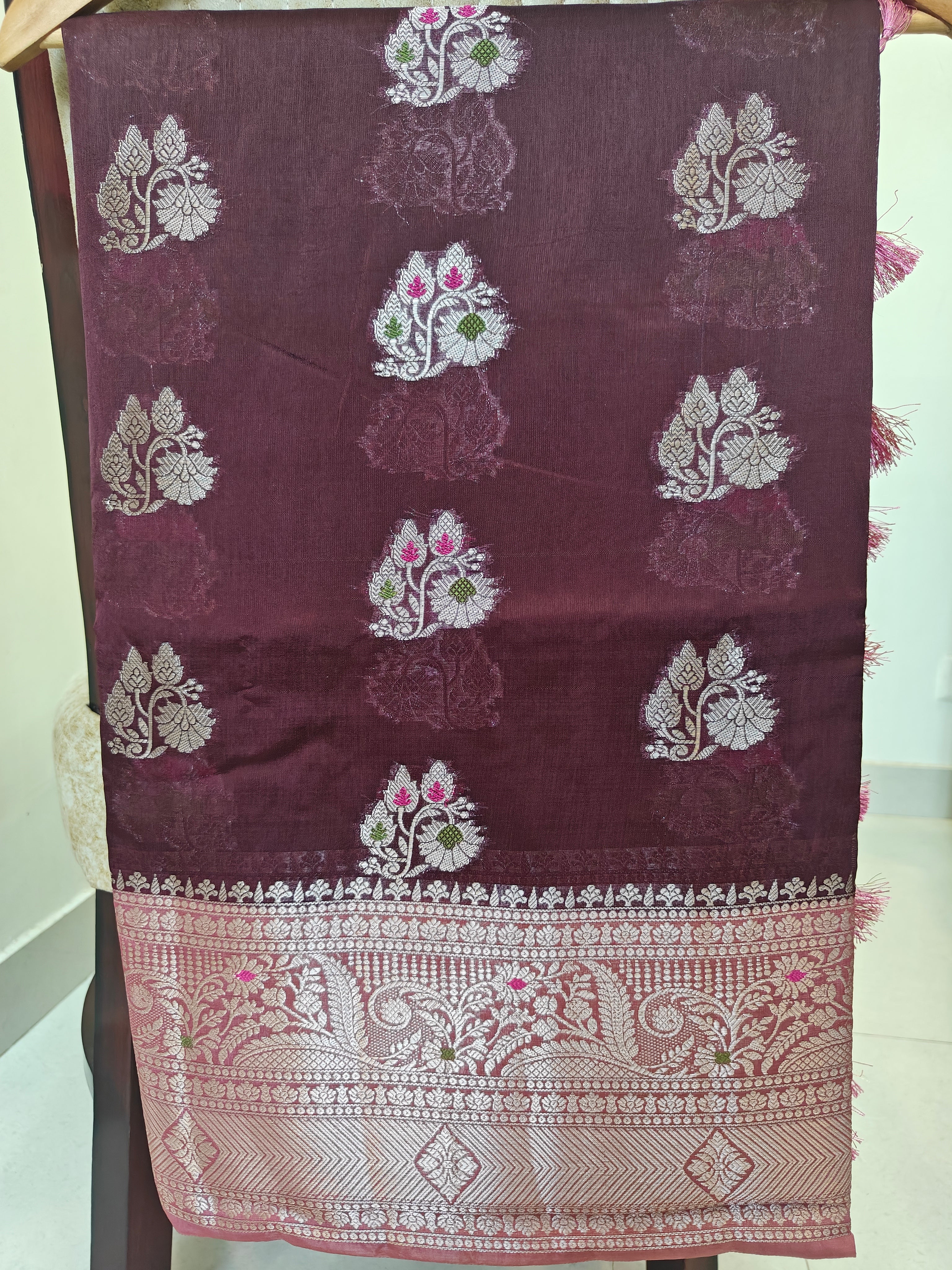 Premium Banarasi Green Mango Sarees