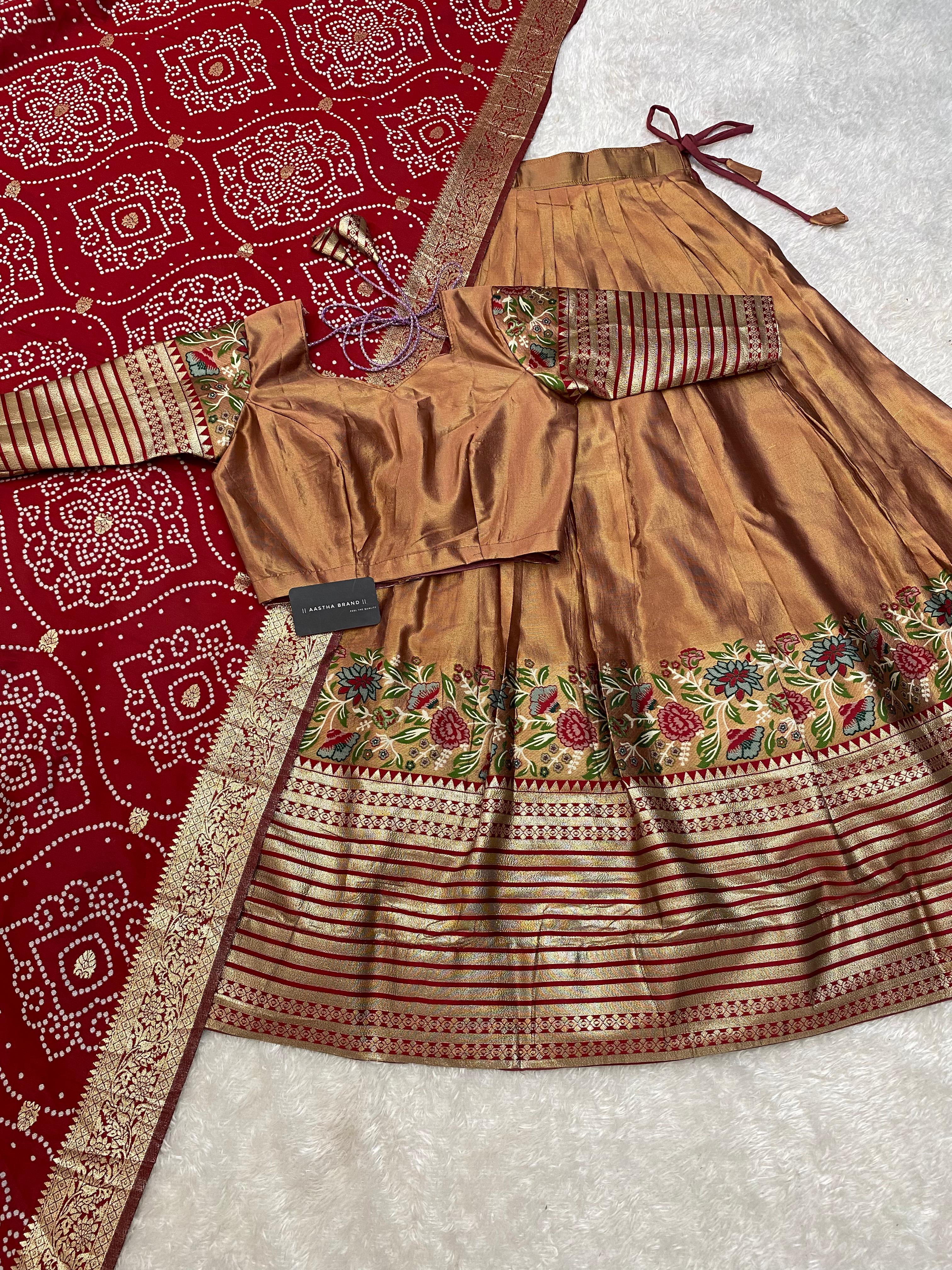 Soft Tissue Pythani Lehenga
