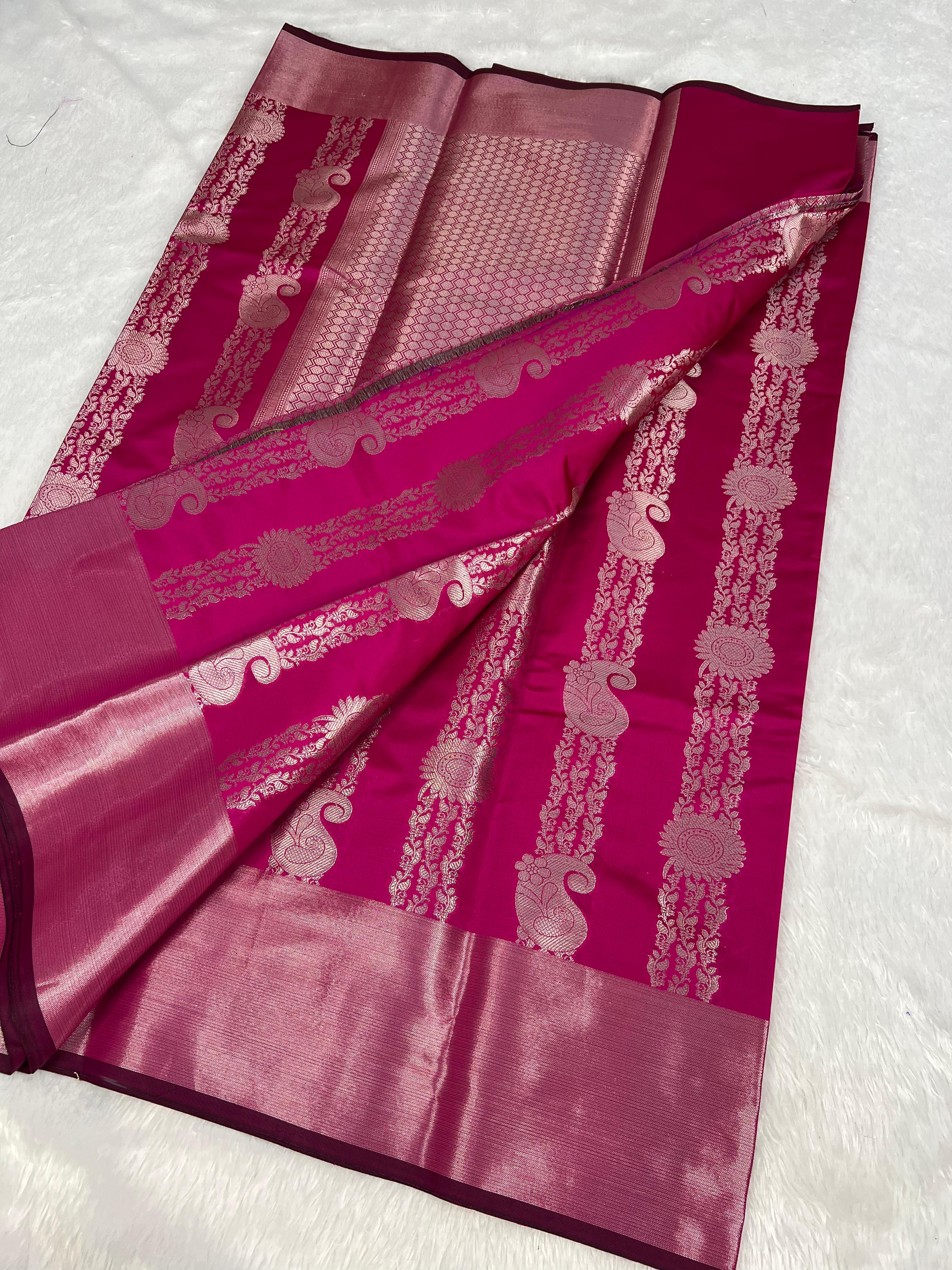 Banarasi Semi Katan Soft Silk Saree